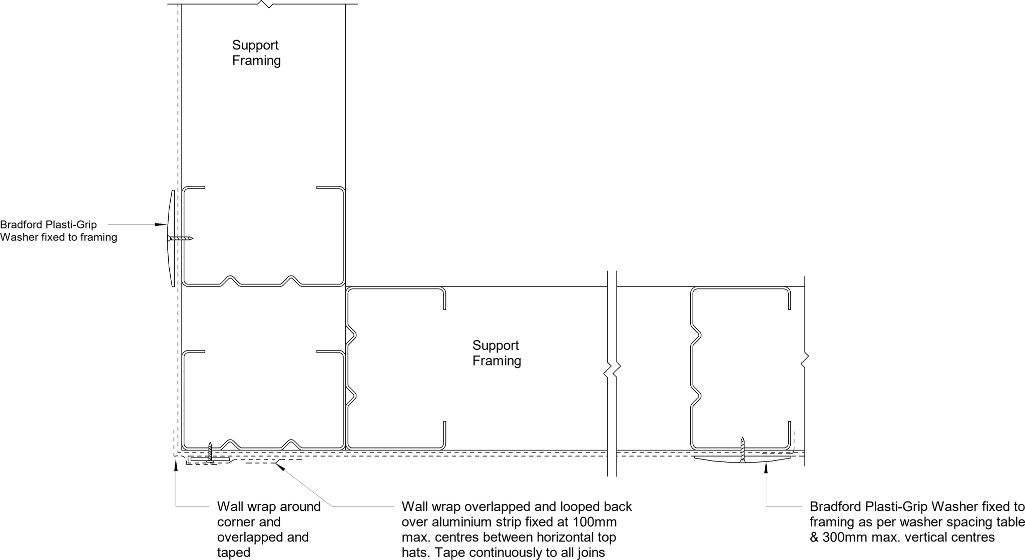 Navigate to Territory Horizontal - External Corner – Wall Wrap Overlapped