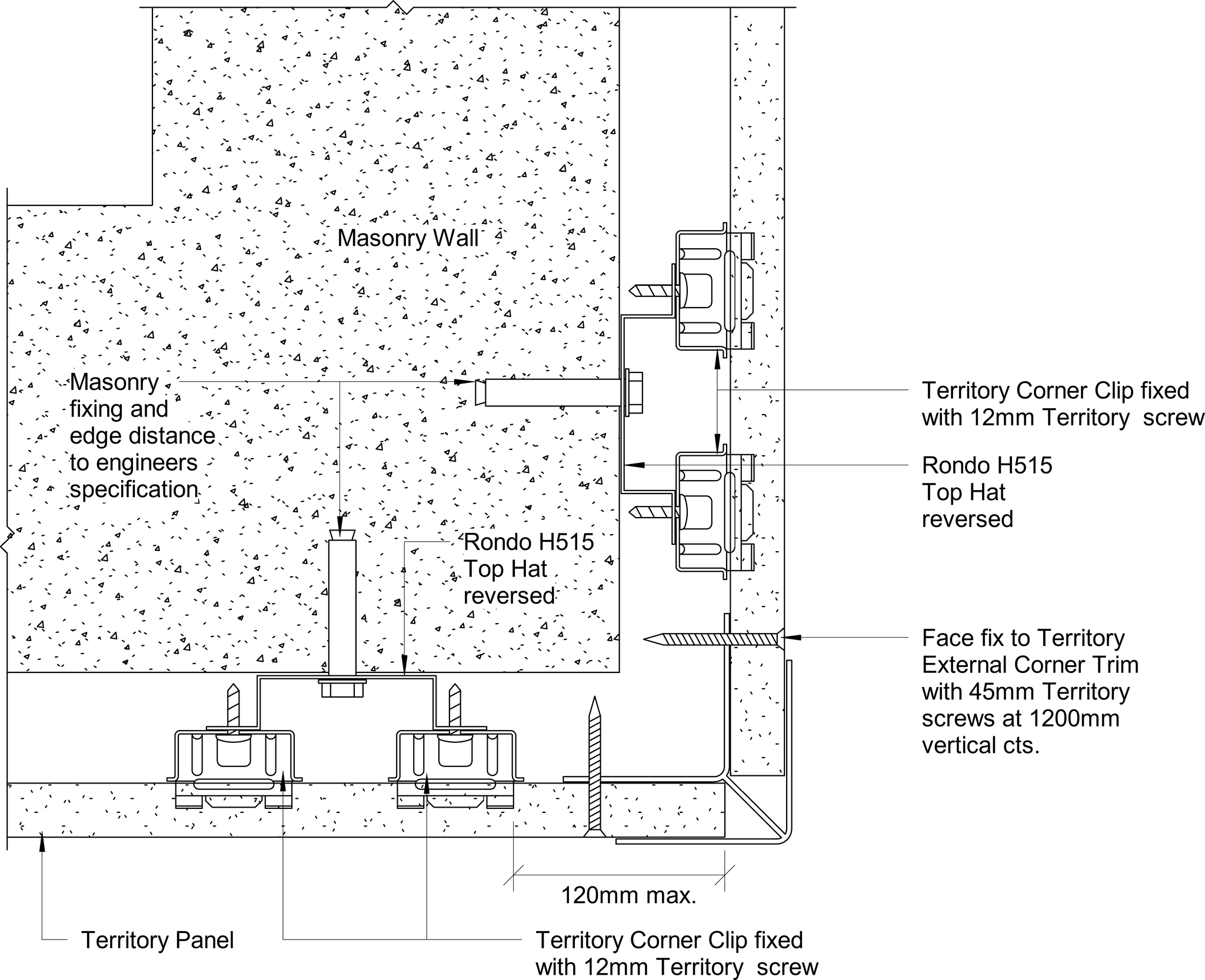 Navigate to Territory Horizontal - External Corner Detail – with Aluminium External Corner 1