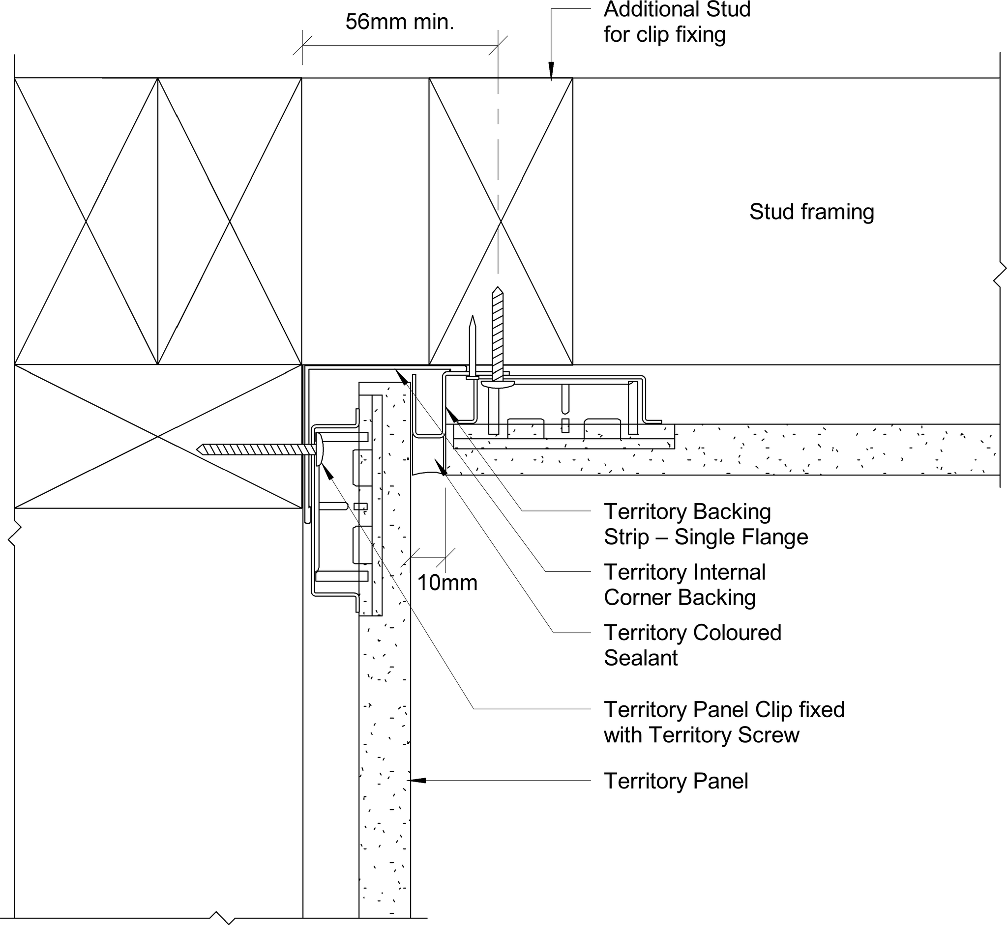 Navigate to Territory Horizontal - Internal Corner Detail – with Backing Strip and Coloured Sealant 1