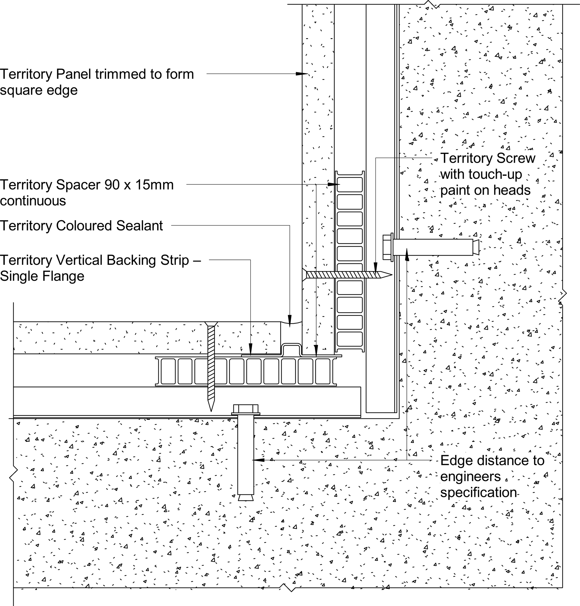 Navigate to Territory Vertical - Internal Corner Detail – with Backing Strip and Coloured Sealant 2