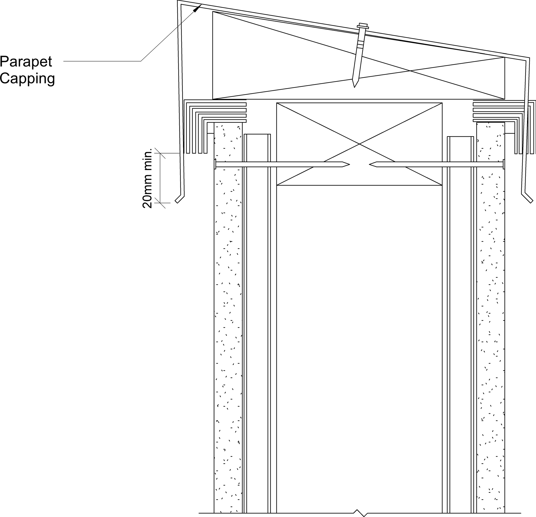 Navigate to Territory Vertical - Parapet Wall – Elevation A–A