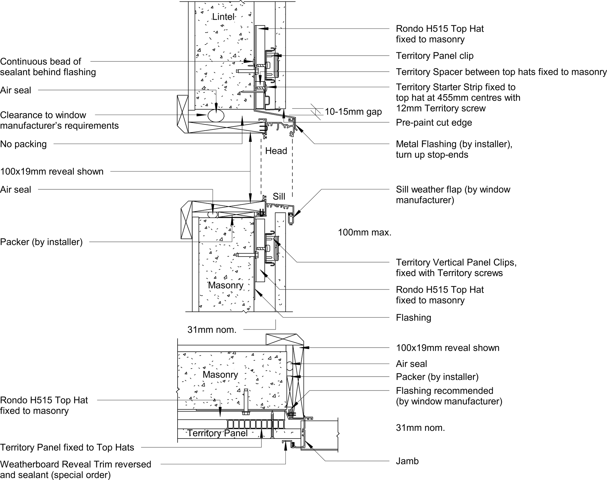 Navigate to Territory Vertical - Window Detail – A&L Aluminium Awning Window with Weatherboard Trim