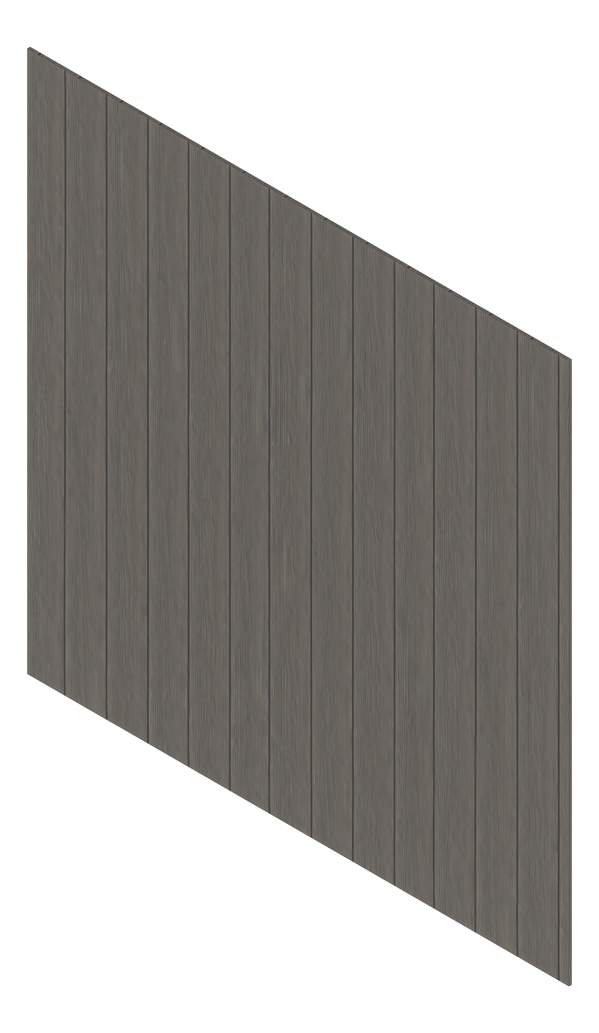 3D Presentation Image of Cladding Board Cemintel Territory Vertical WoodlandsSmoked Material
