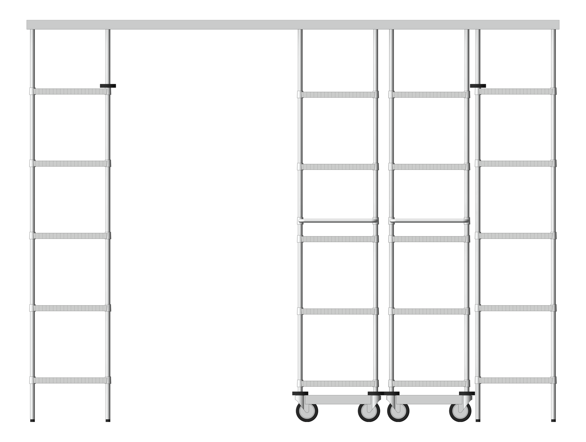 Front Image of Shelving Track Dexion EasyFit Compactus