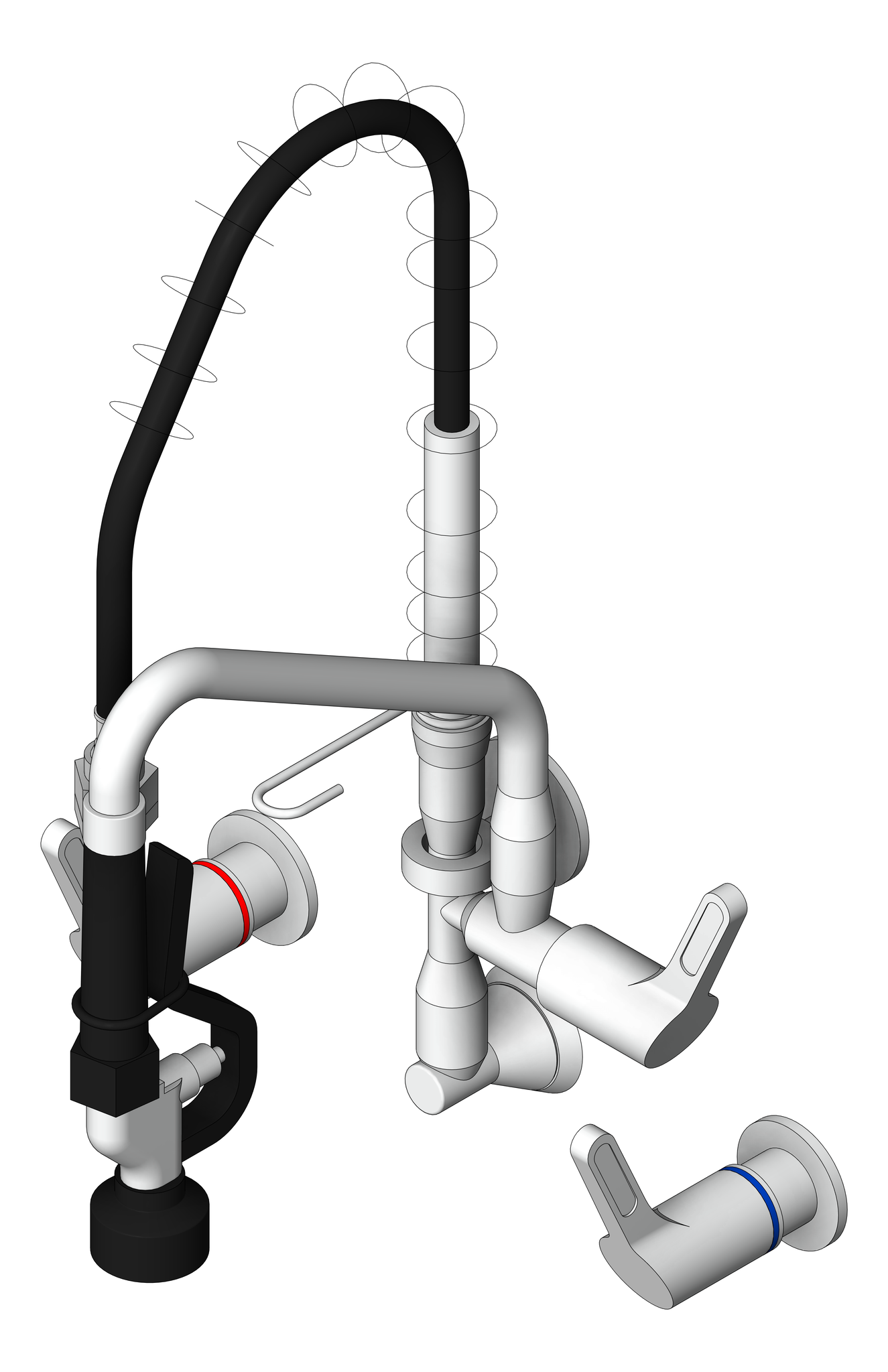 Navigate to TapSet Wall Enware PreRinseUnit PotFiller ConcealedMixer