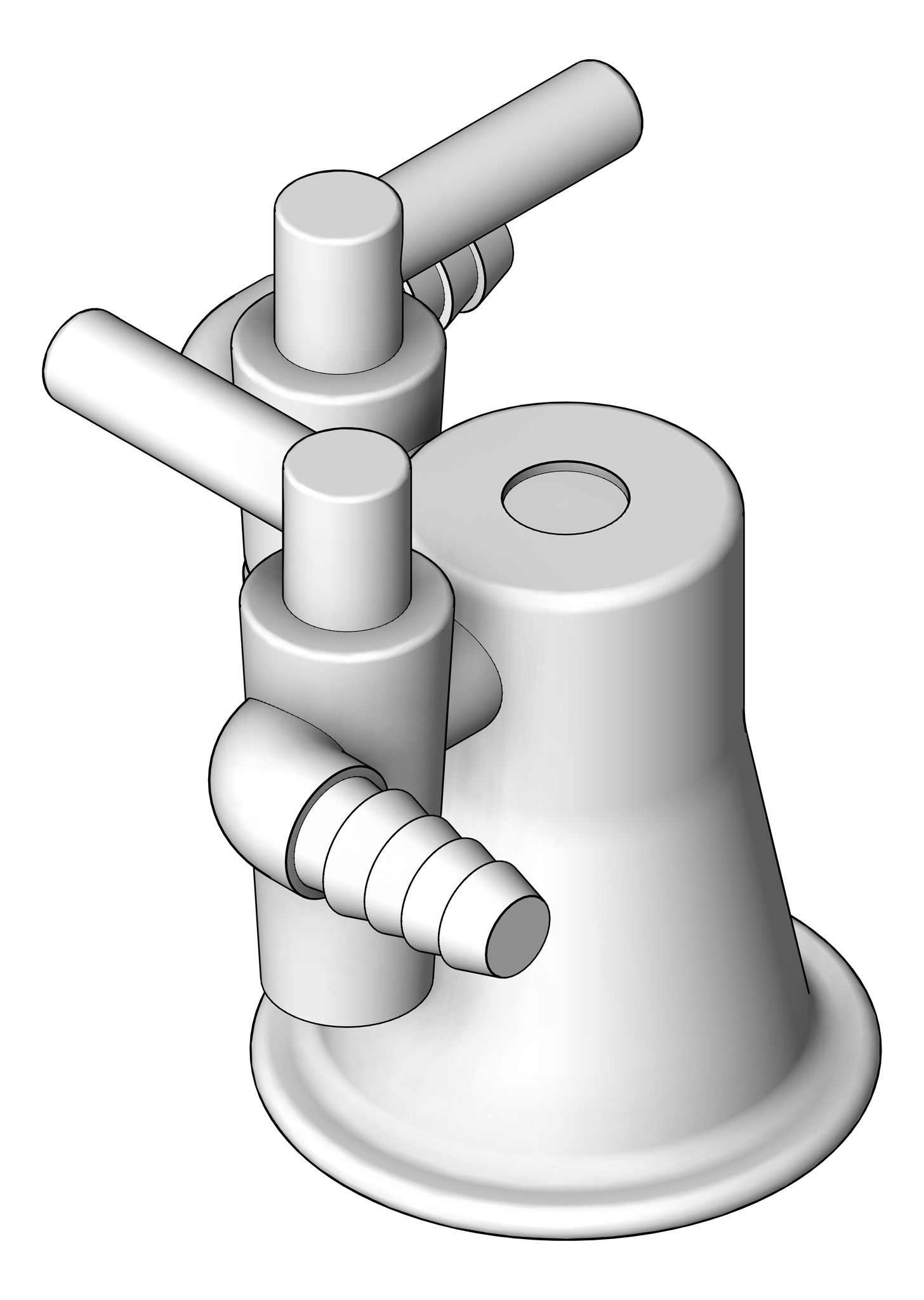 Navigate to Turret Enware TwoWayRightAngle