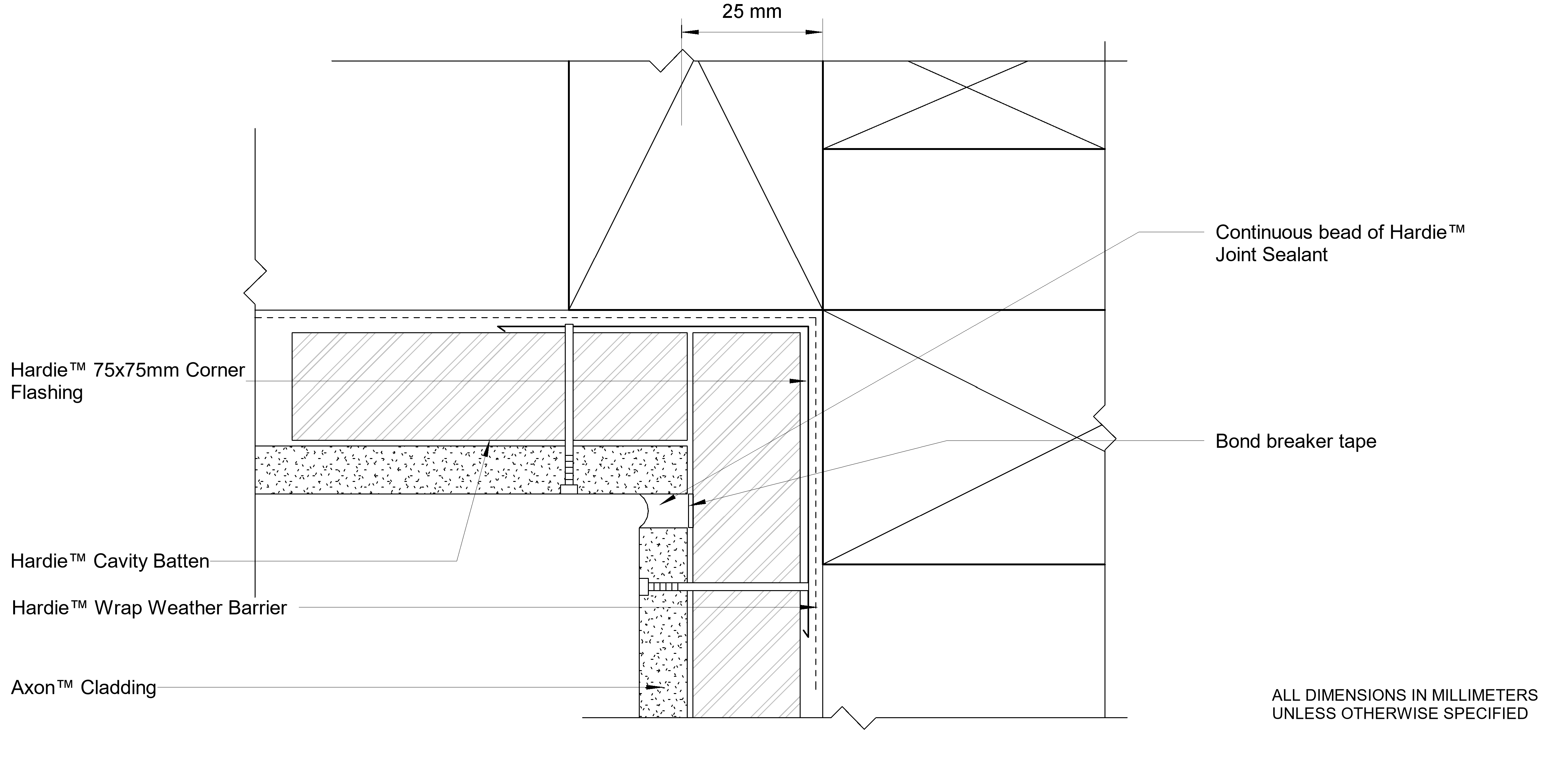 Navigate to AXON Timber CFFC Sealant Fill Internal Corner Option 1