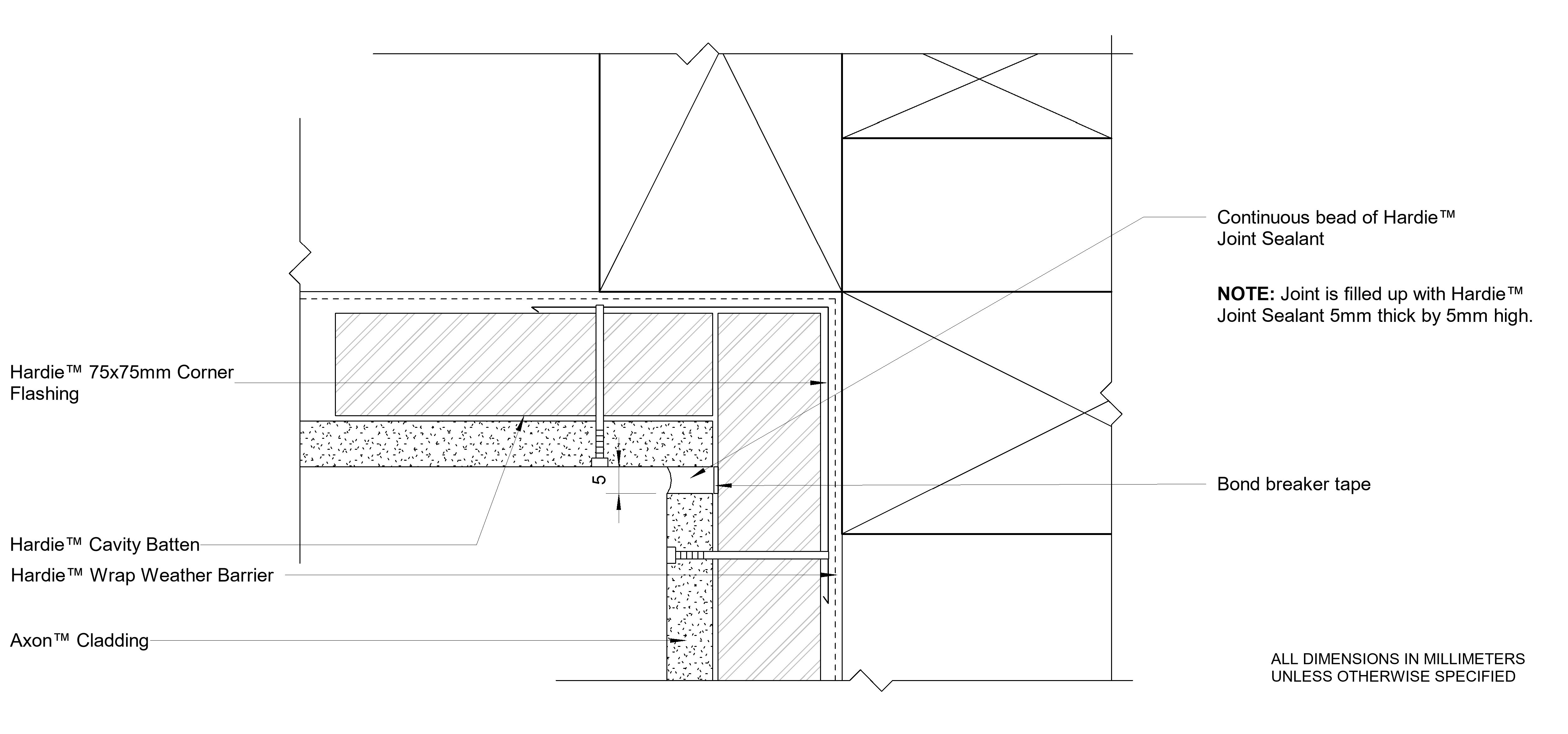 Navigate to AXON Timber CFFC Sealant Fill Internal Corner Option 2