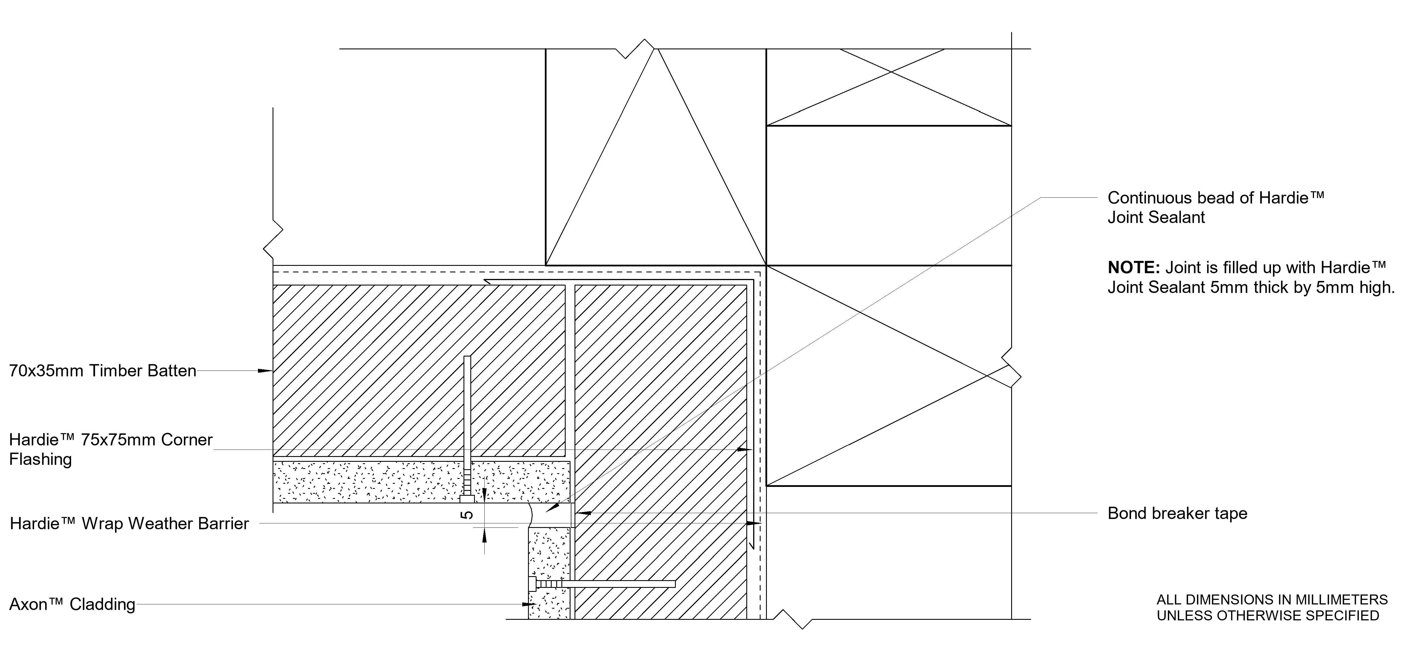 Navigate to AXON Timber CFTB Sealant Fill Internal Corner Option 2