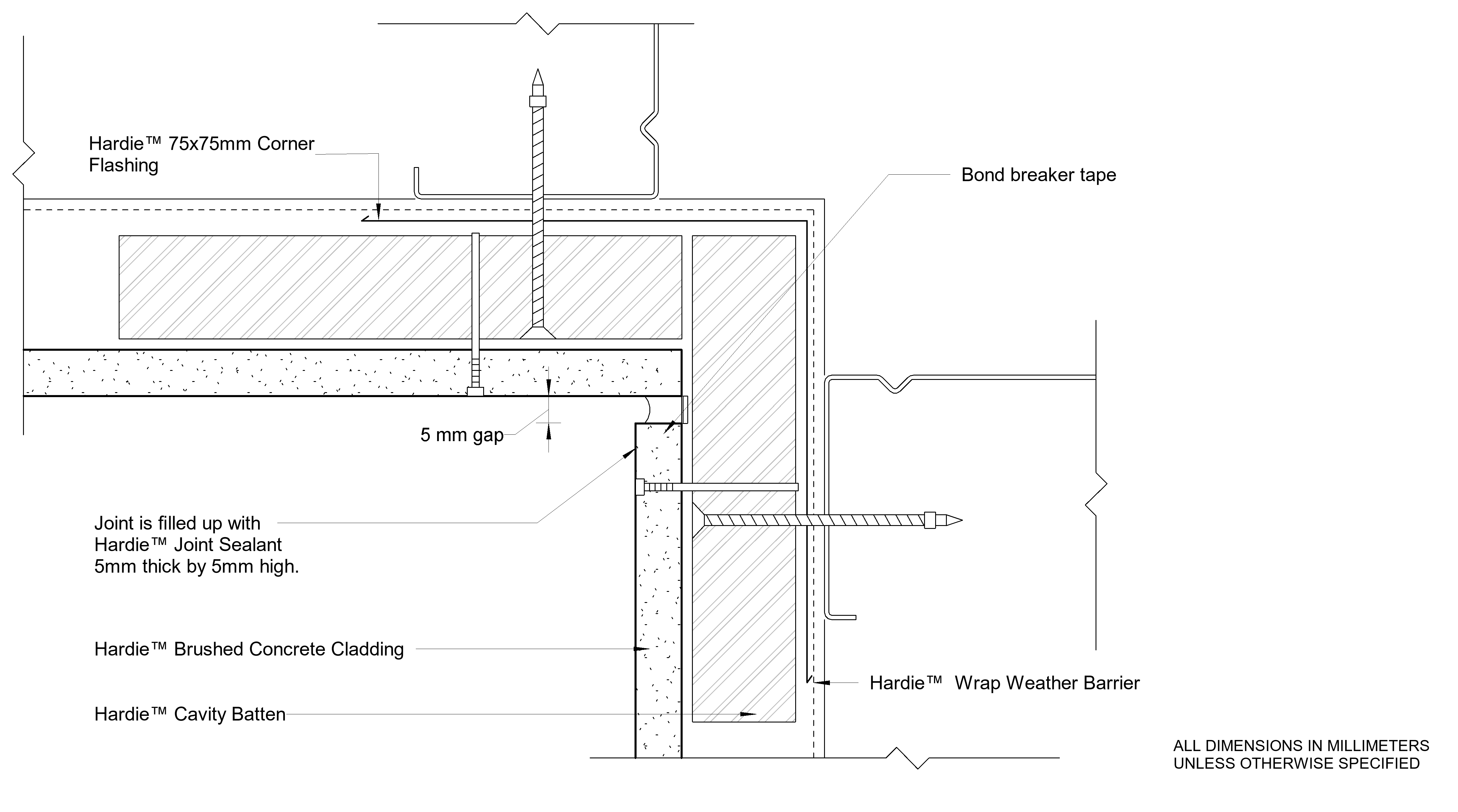 Navigate to HBC Steel CFFC Sealant Fill Internal Cnr
