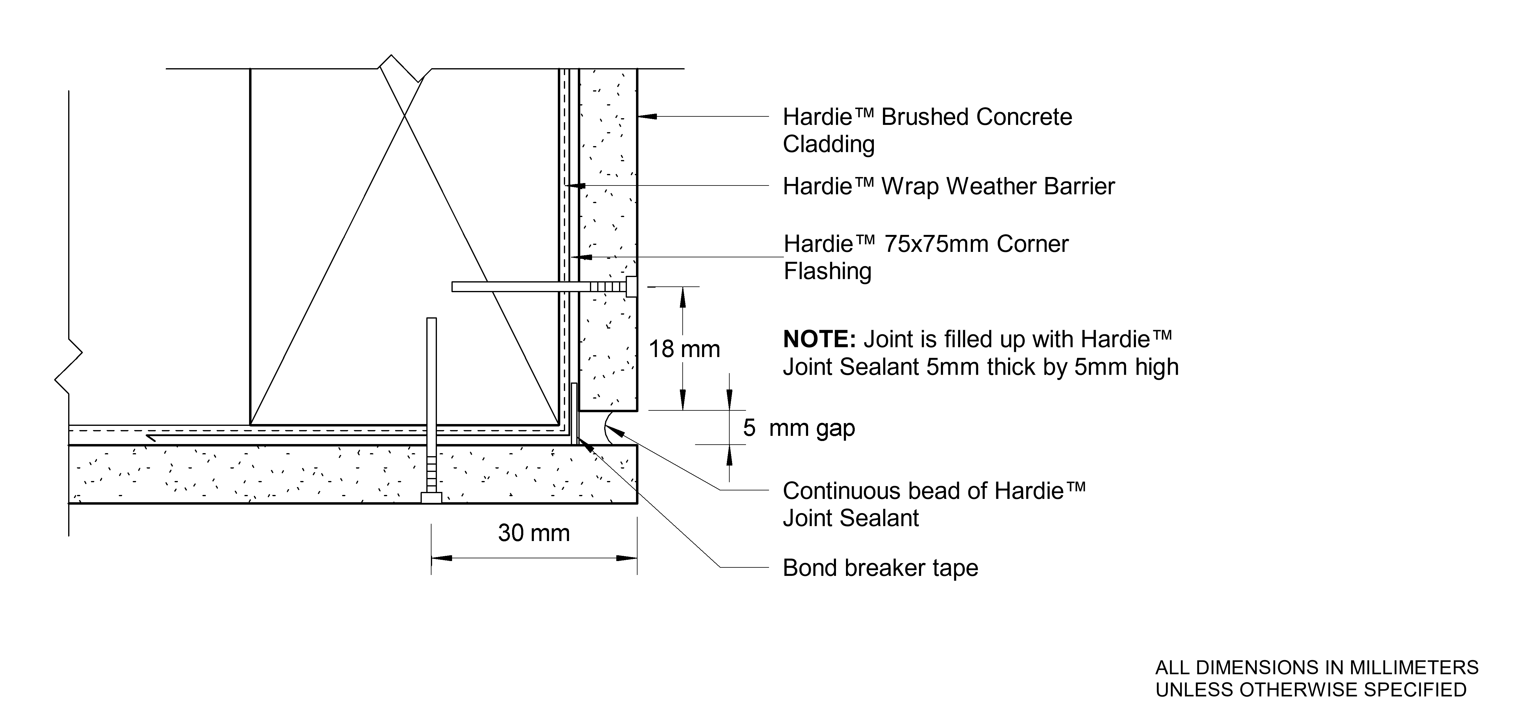 Navigate to HBC Timber DF Sealant Fill External Corner Option