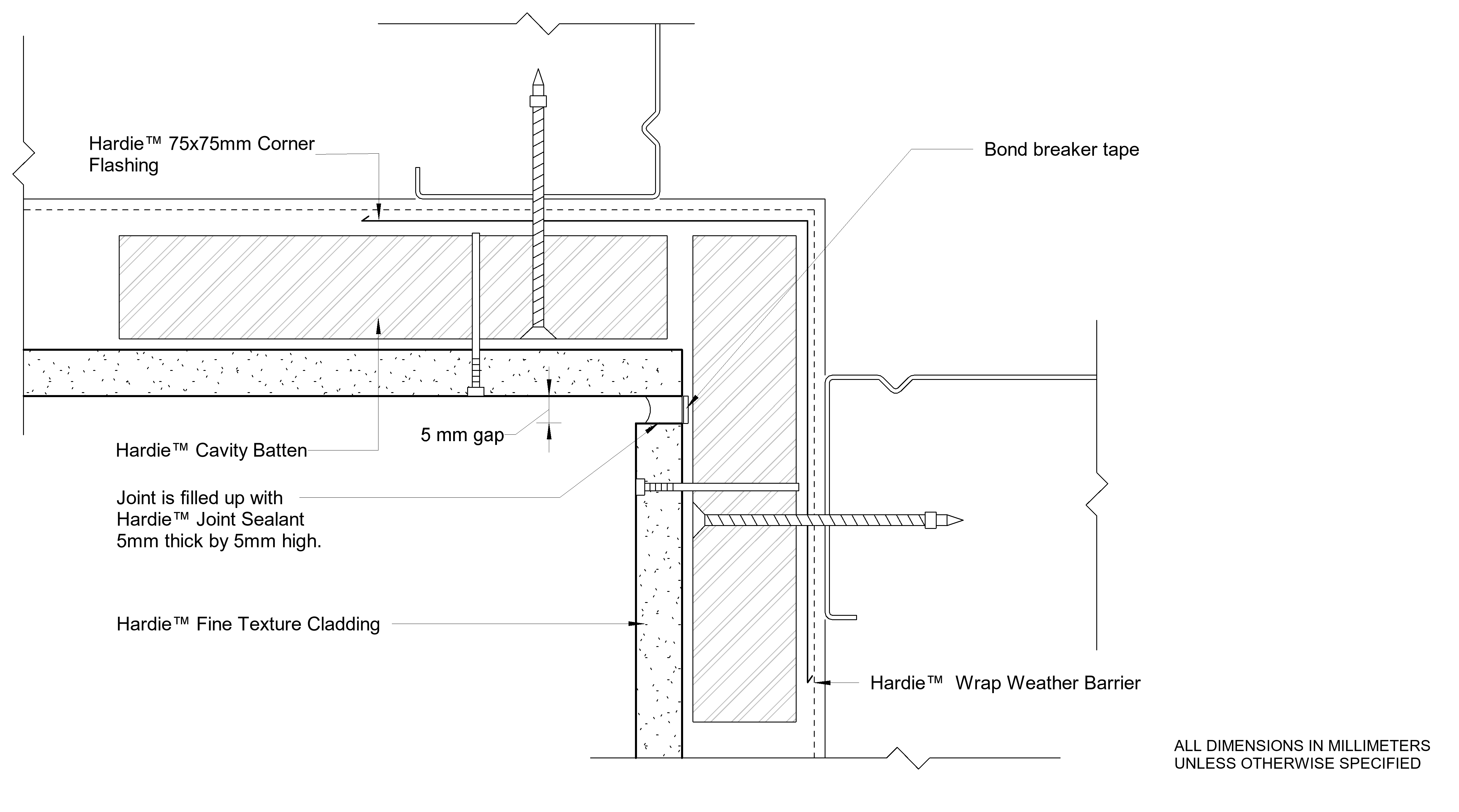 Navigate to HFTC Steel CFFC Sealant Fill Internal Cnr