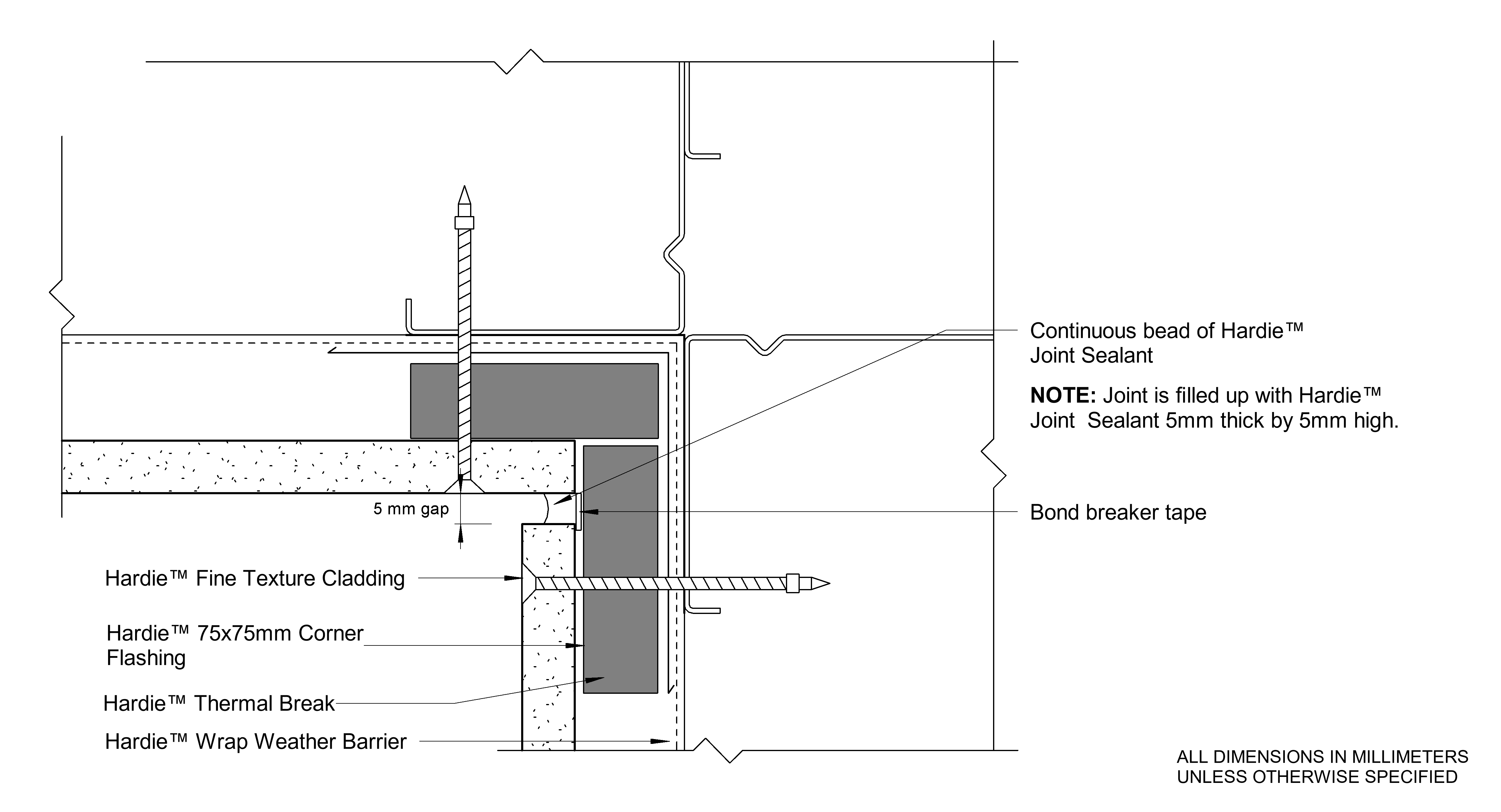Navigate to HFTC Steel DF Sealant Fill Internal Corner Option