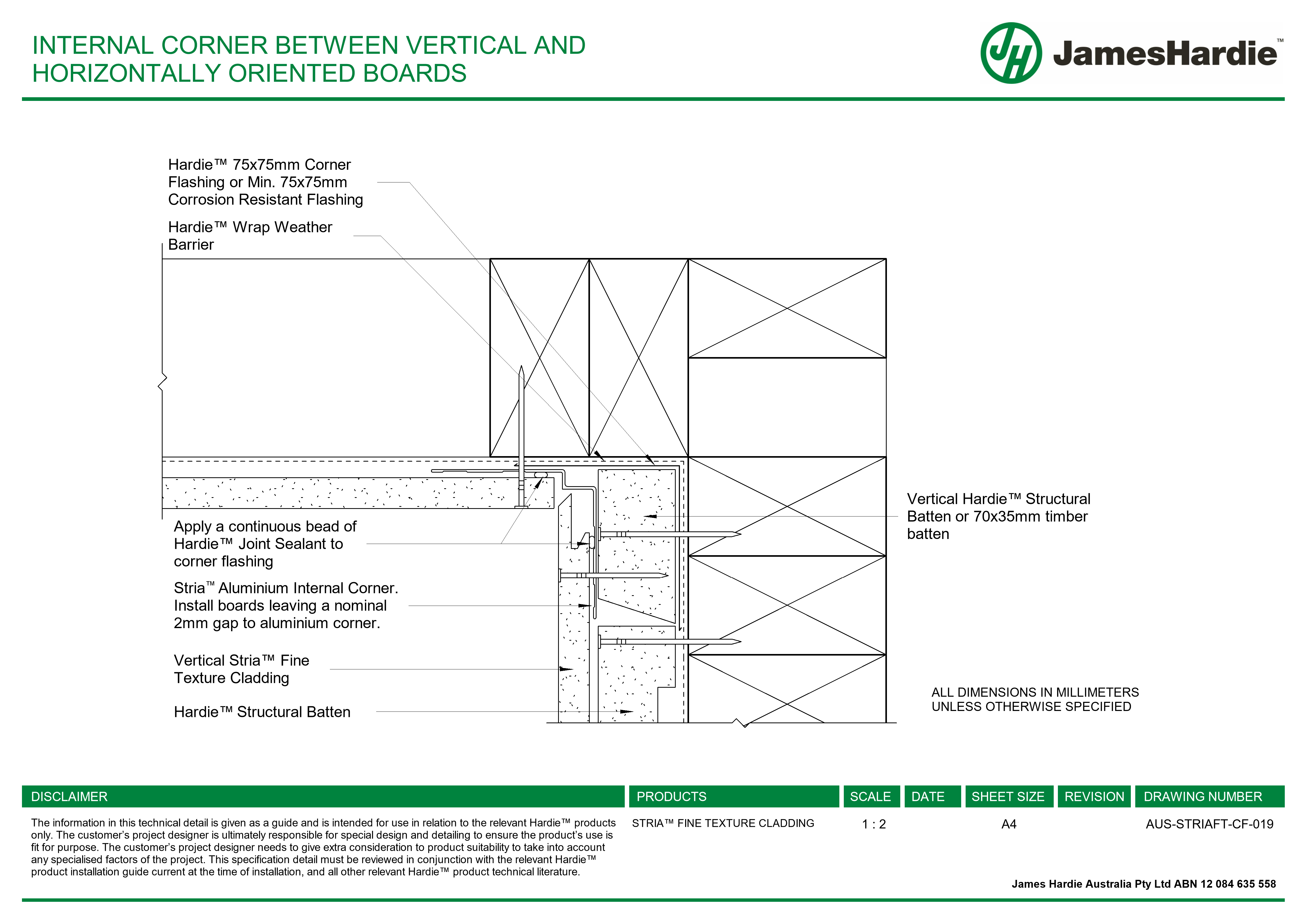 Navigate to AUS-STRIAFT-CF-019 - INTERNAL CORNER BETWEEN VERTICAL AND HORIZONTALLY ORIENTED BOARDS
