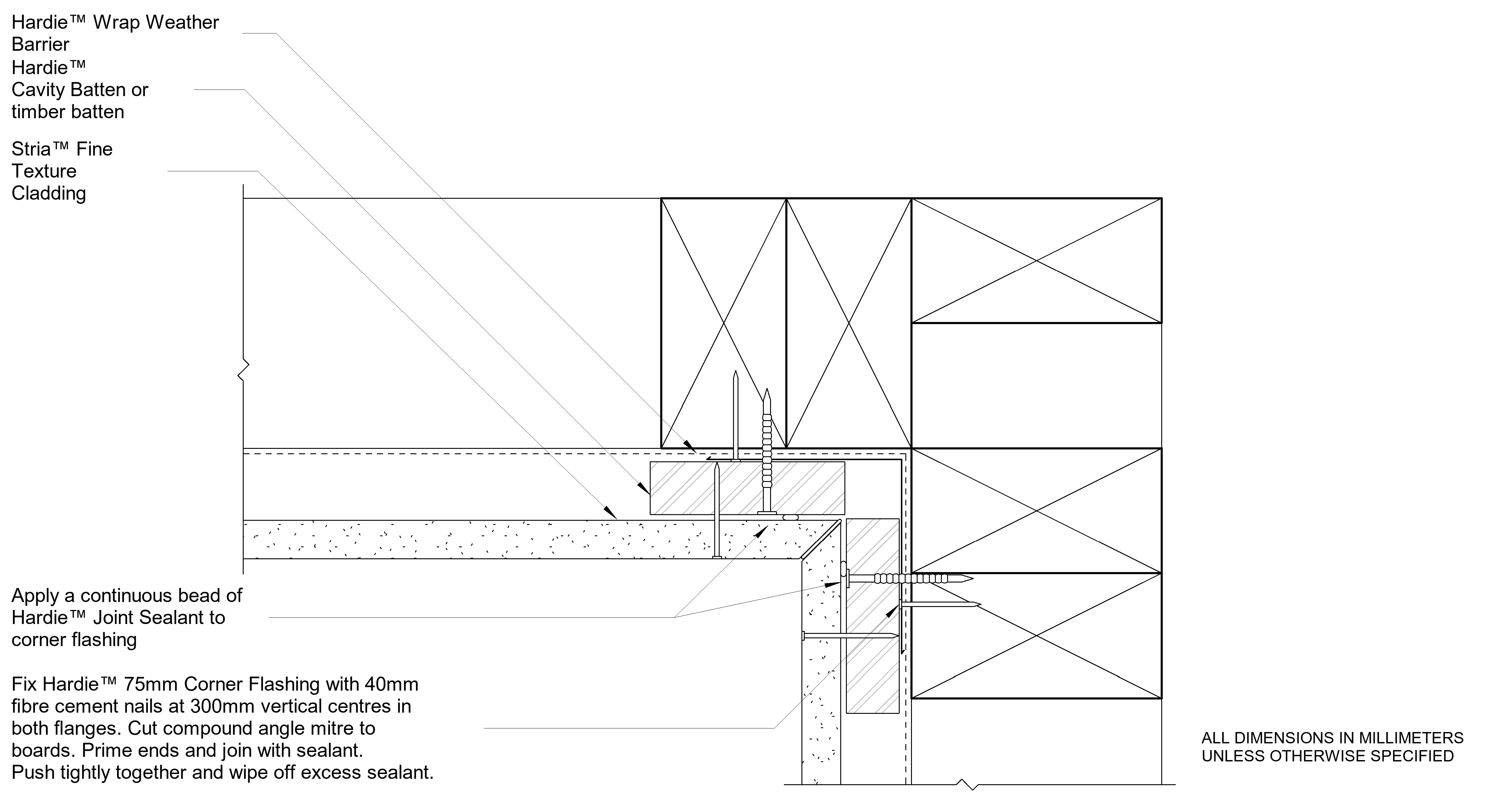 Navigate to STRIA FT CF Internal Mitre Corner