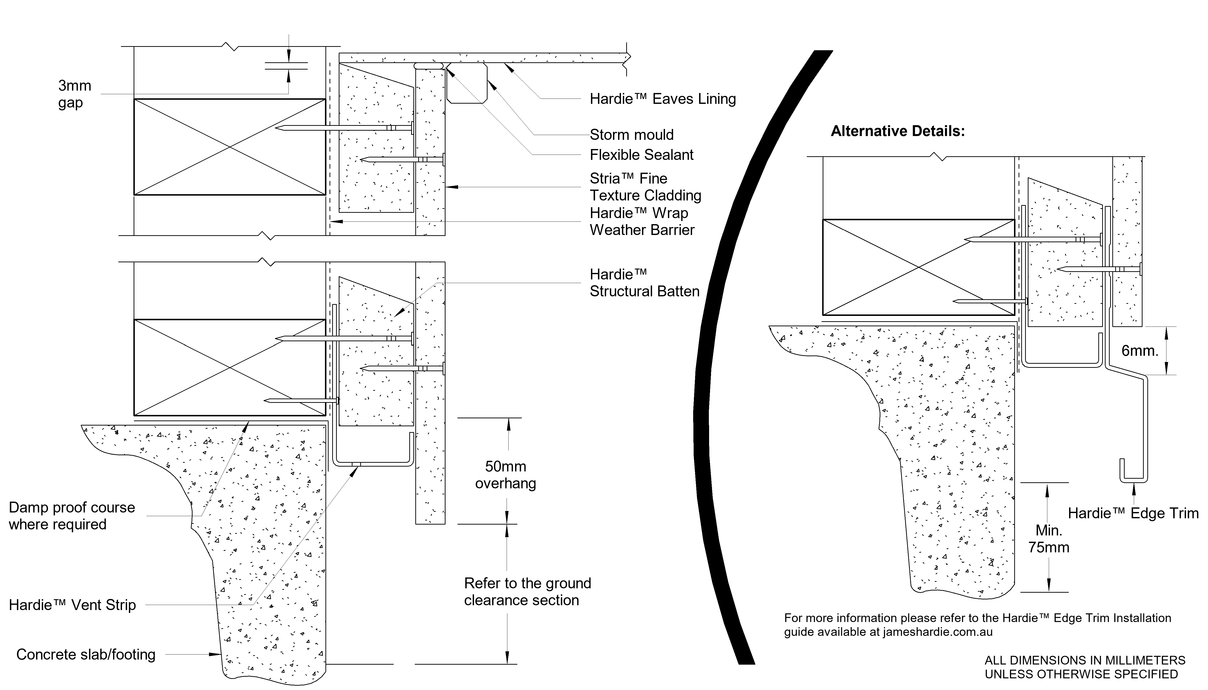 Navigate to STRIA FT CF Slab-Eave Junction Detail With Castellated Batten