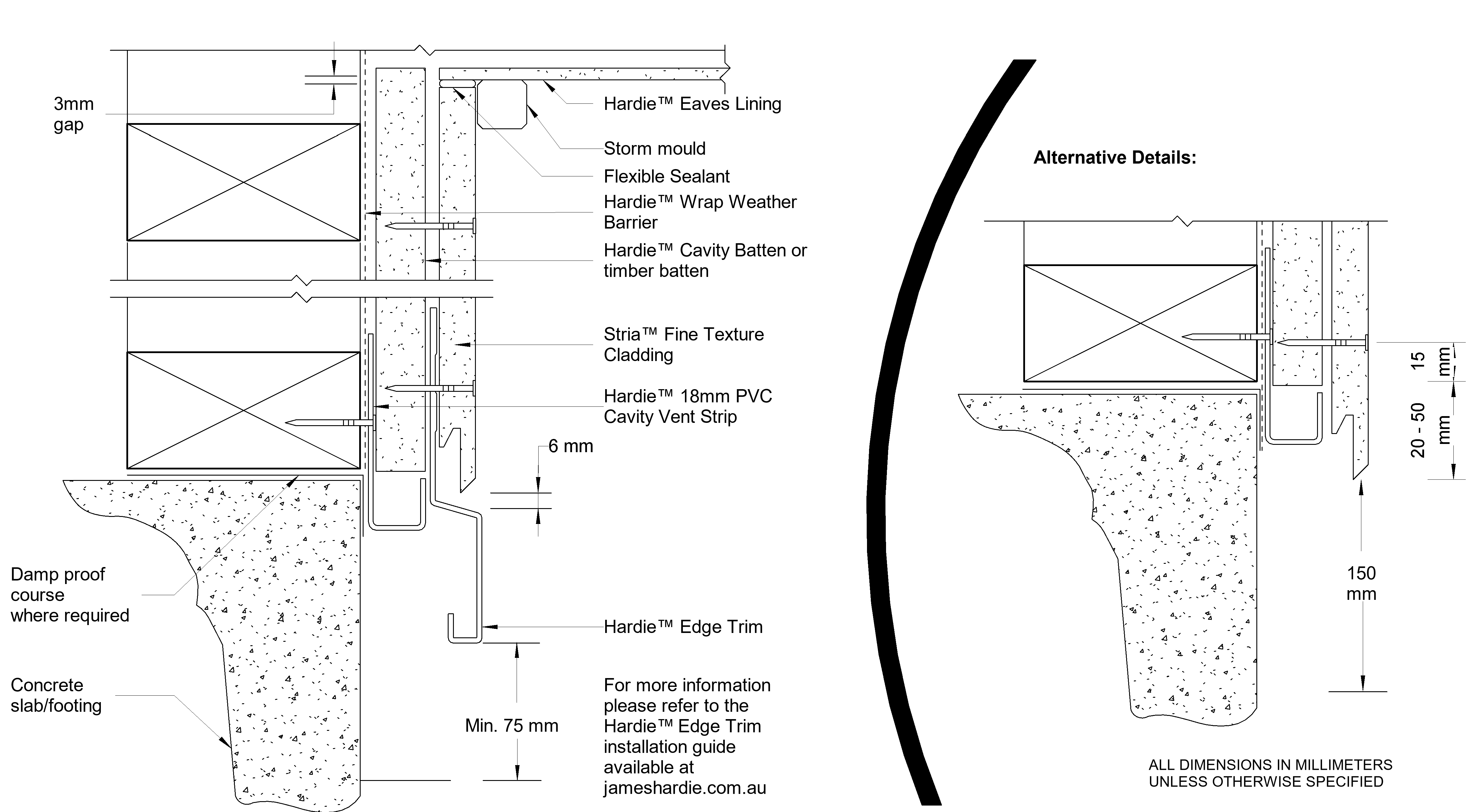 Navigate to STRIA FT CF Slab-Eave Junction Detail