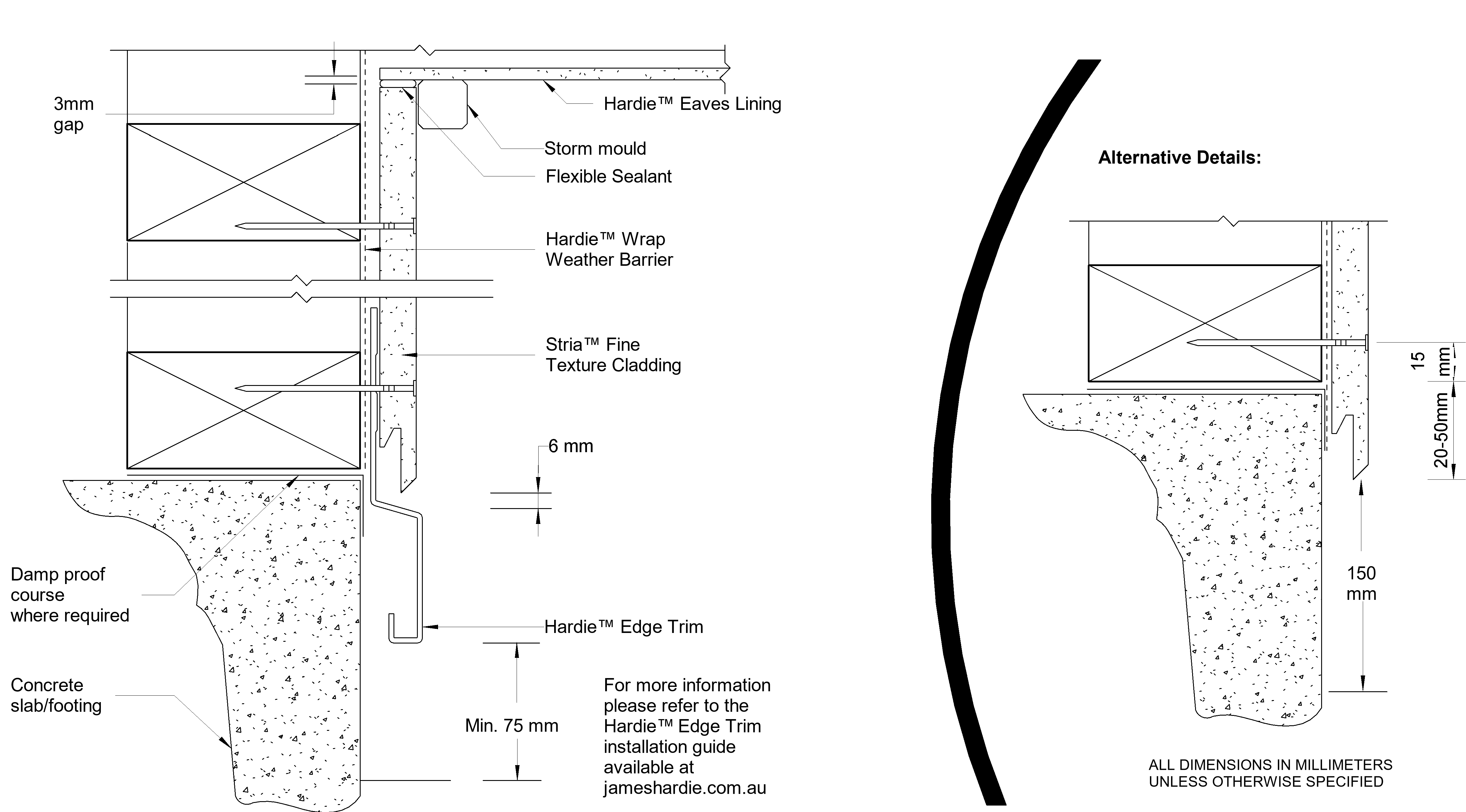 Navigate to STRIA FT DF Slab-Eave Junction Detail