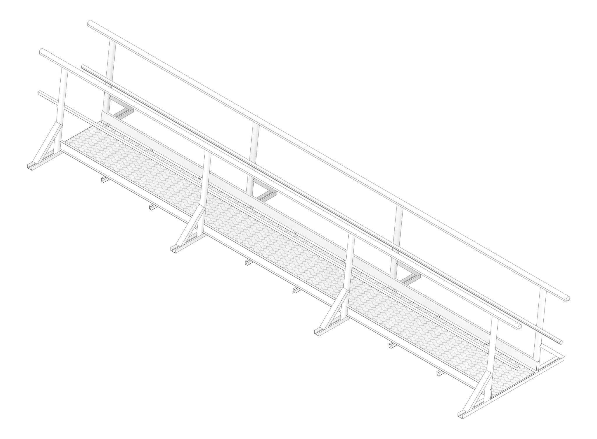 3D Documentation Image of Walkway Kattsafe Guardrail2Sides