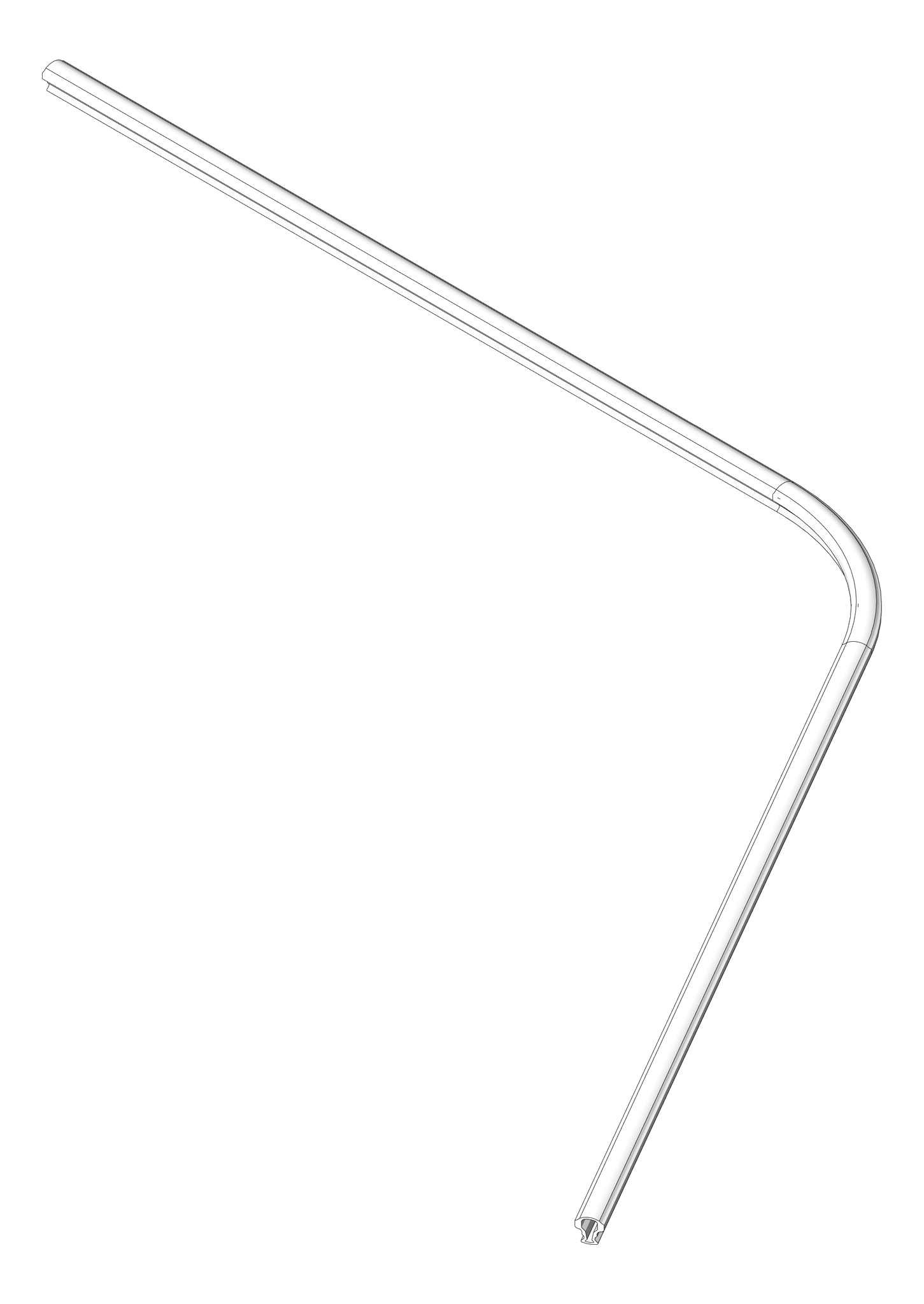 Image of FallProtection RigidRail Kattsafe Stealth Curve FloorOverheadMount VaryingRadius