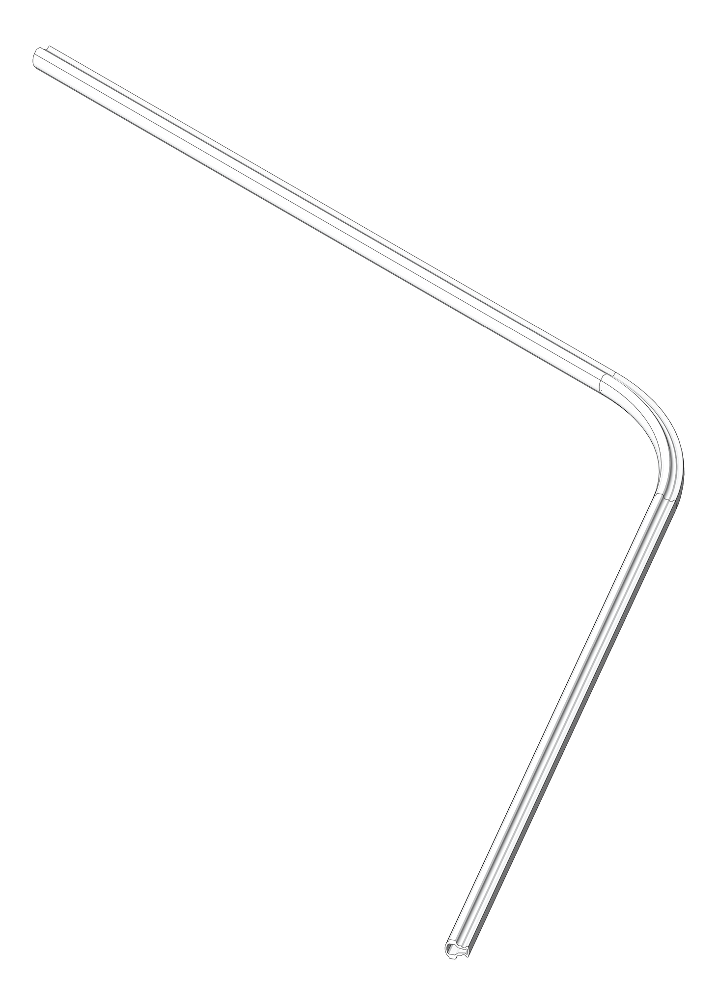 Navigate to FallProtection RigidRail Kattsafe Stealth Curve WallMount Internal VaryingRadius