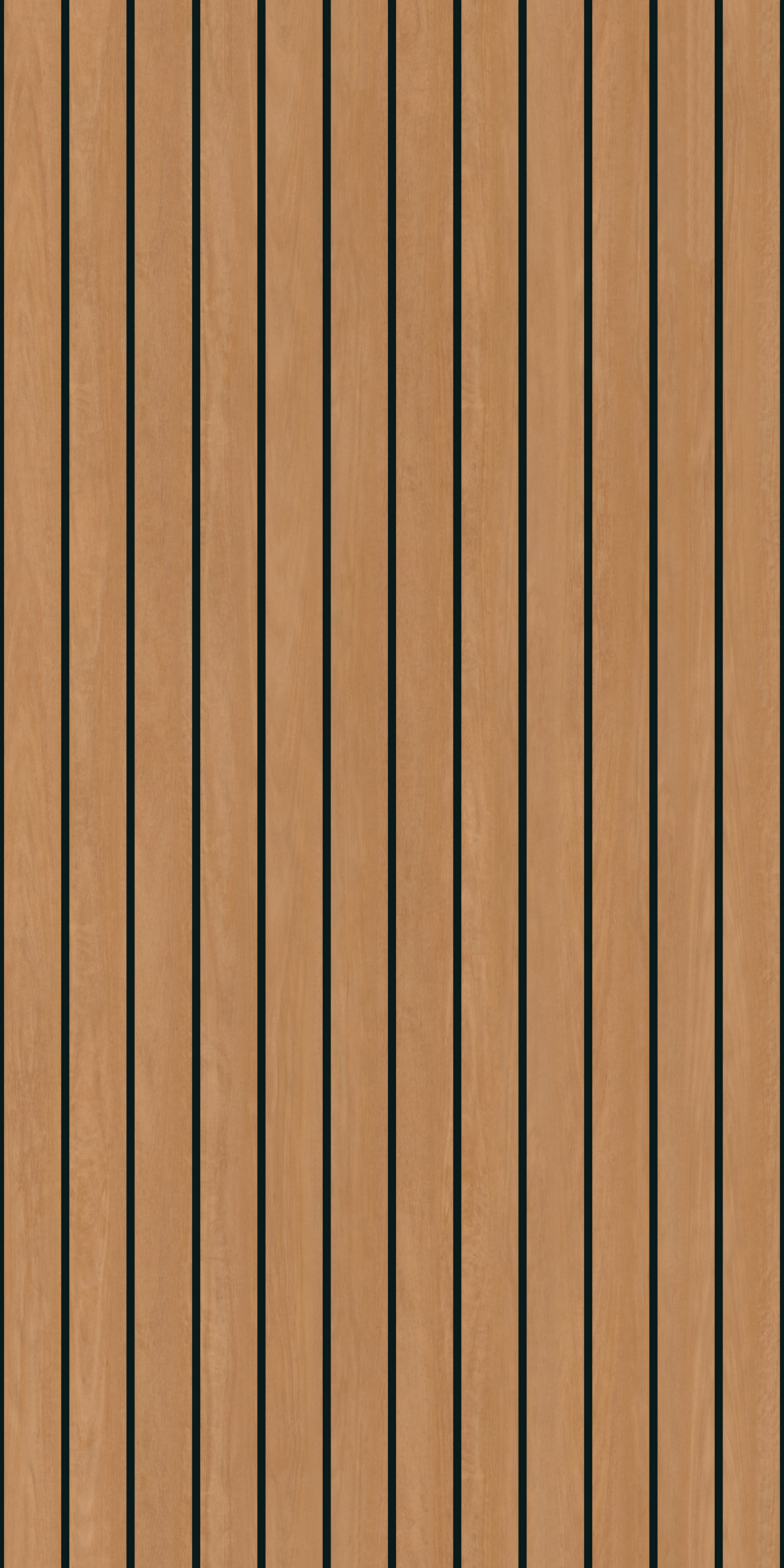 Navigate to Panel Decorative Laminex Architectural Batten40 BlackShadowline BlackbuttTrueScale