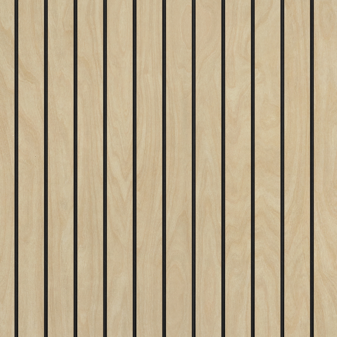 Navigate to Panel Decorative Laminex Architectural Batten40 BlackShadowline RawBirchPly