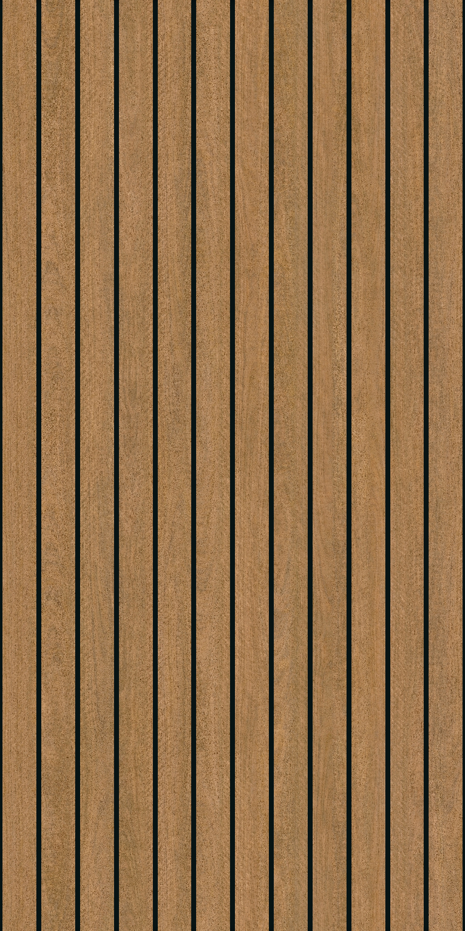 Panel Decorative Laminex Architectural Batten40 BlackShadowline SpottedGumTrueScale