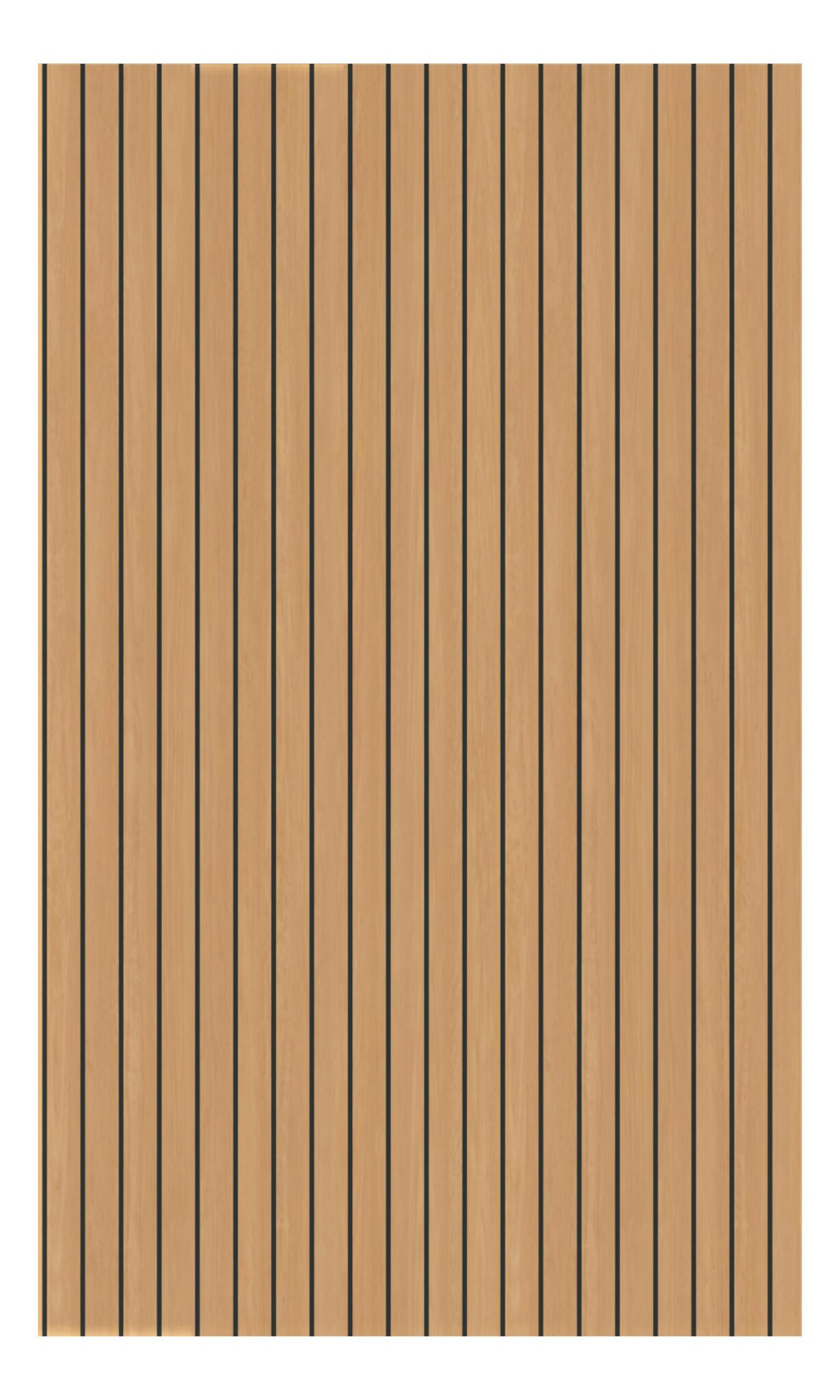 Navigate to Panel Decorative Laminex Architectural Batten60 BlackShadowline BlackbuttTrueScale