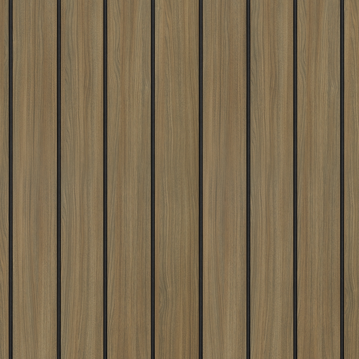 Navigate to Panel Decorative Laminex Architectural Batten60 BlackShadowline DanishWalnut