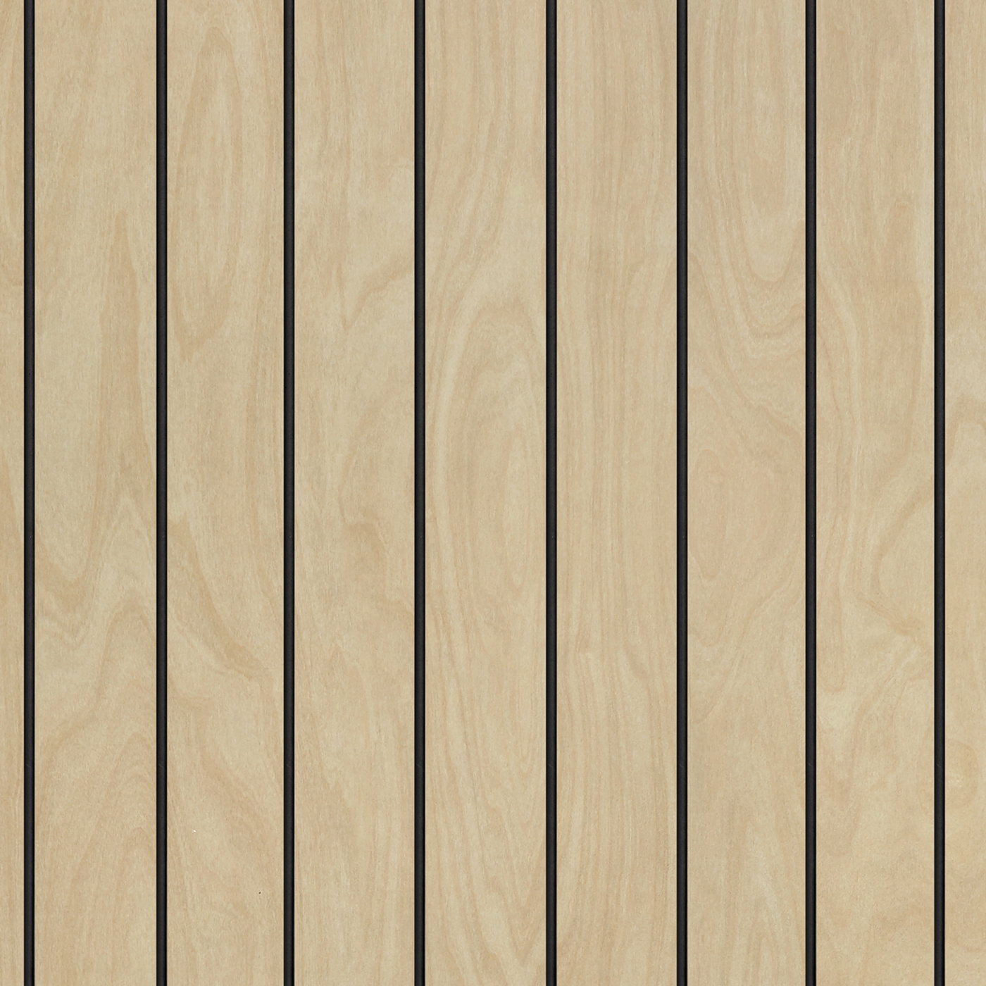Navigate to Panel Decorative Laminex Architectural Batten60 BlackShadowline RawBirchPly