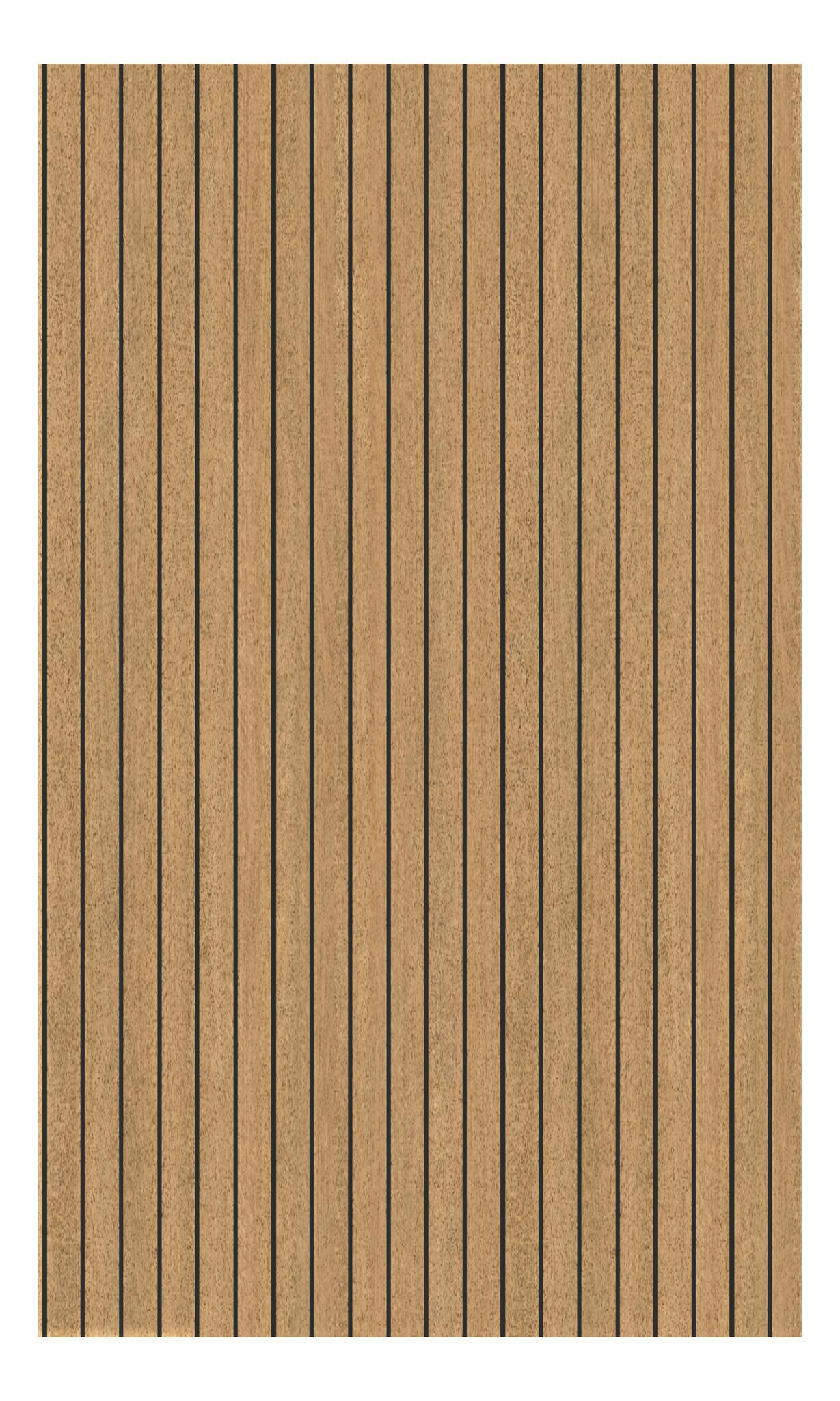 Navigate to Panel Decorative Laminex Architectural Batten60 BlackShadowline SpottedGumTrueScale