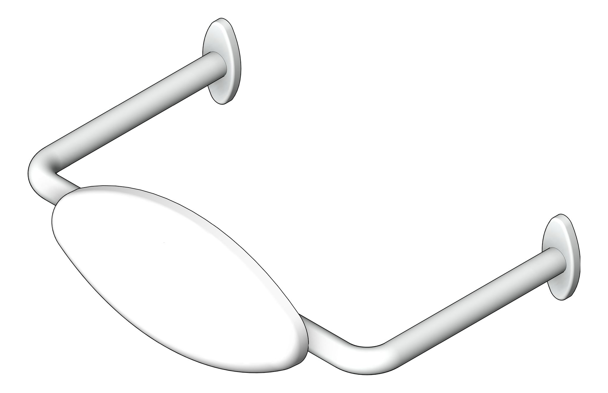 Navigate to Backrest Toilet Nero MeccaCare DDA