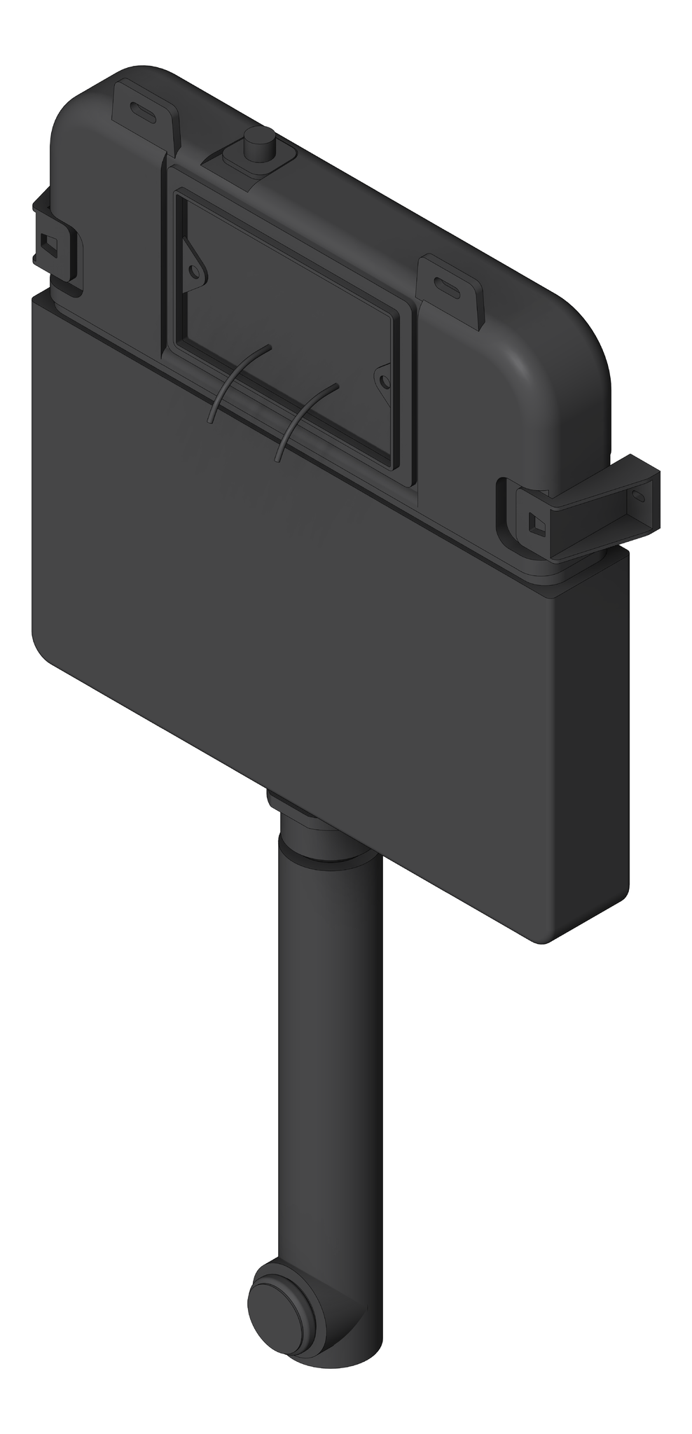 Cistern InWall Nero Concealed Pneumatic