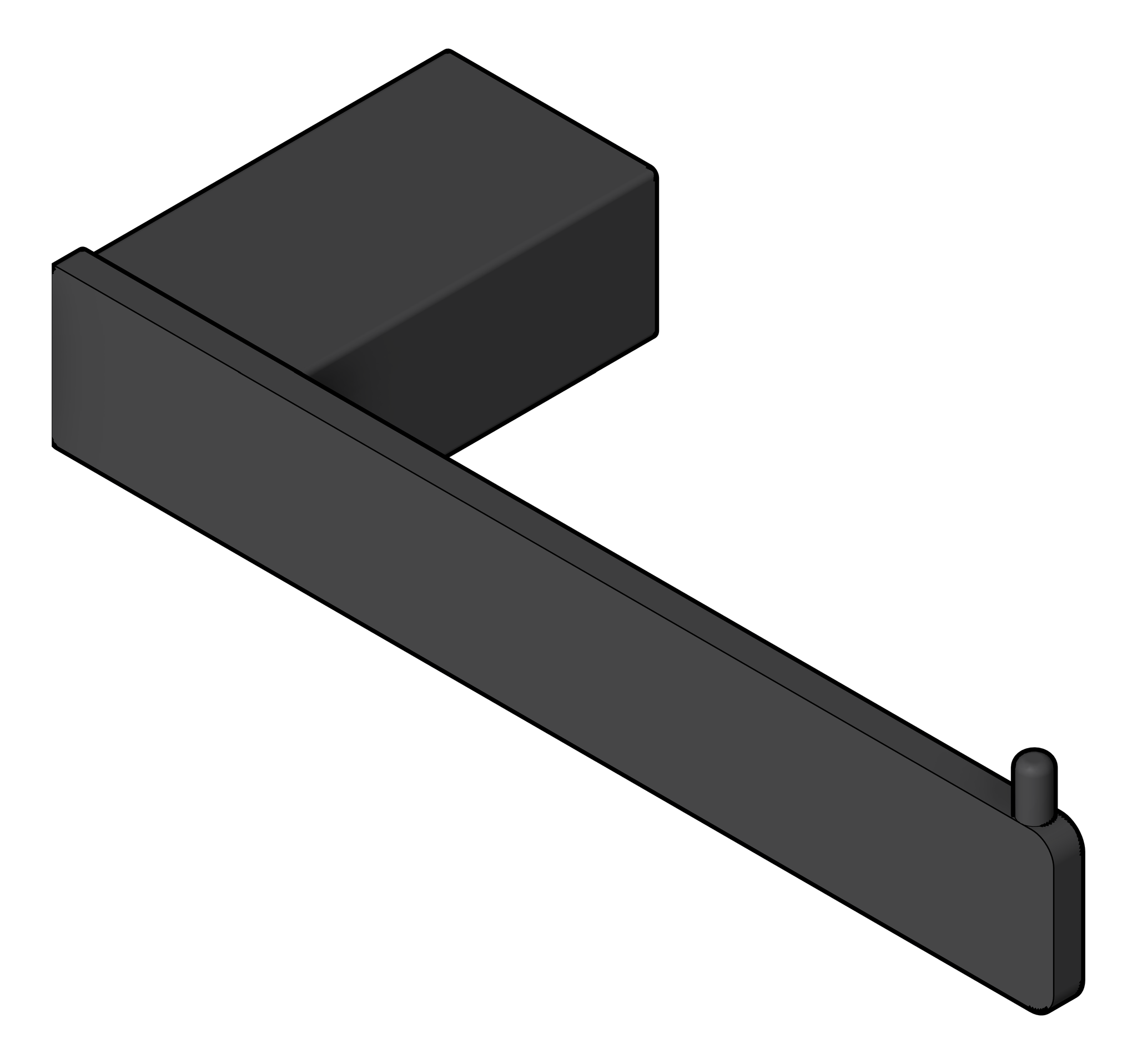 Navigate to ToiletRollHolder SurfaceMount Nero Celia