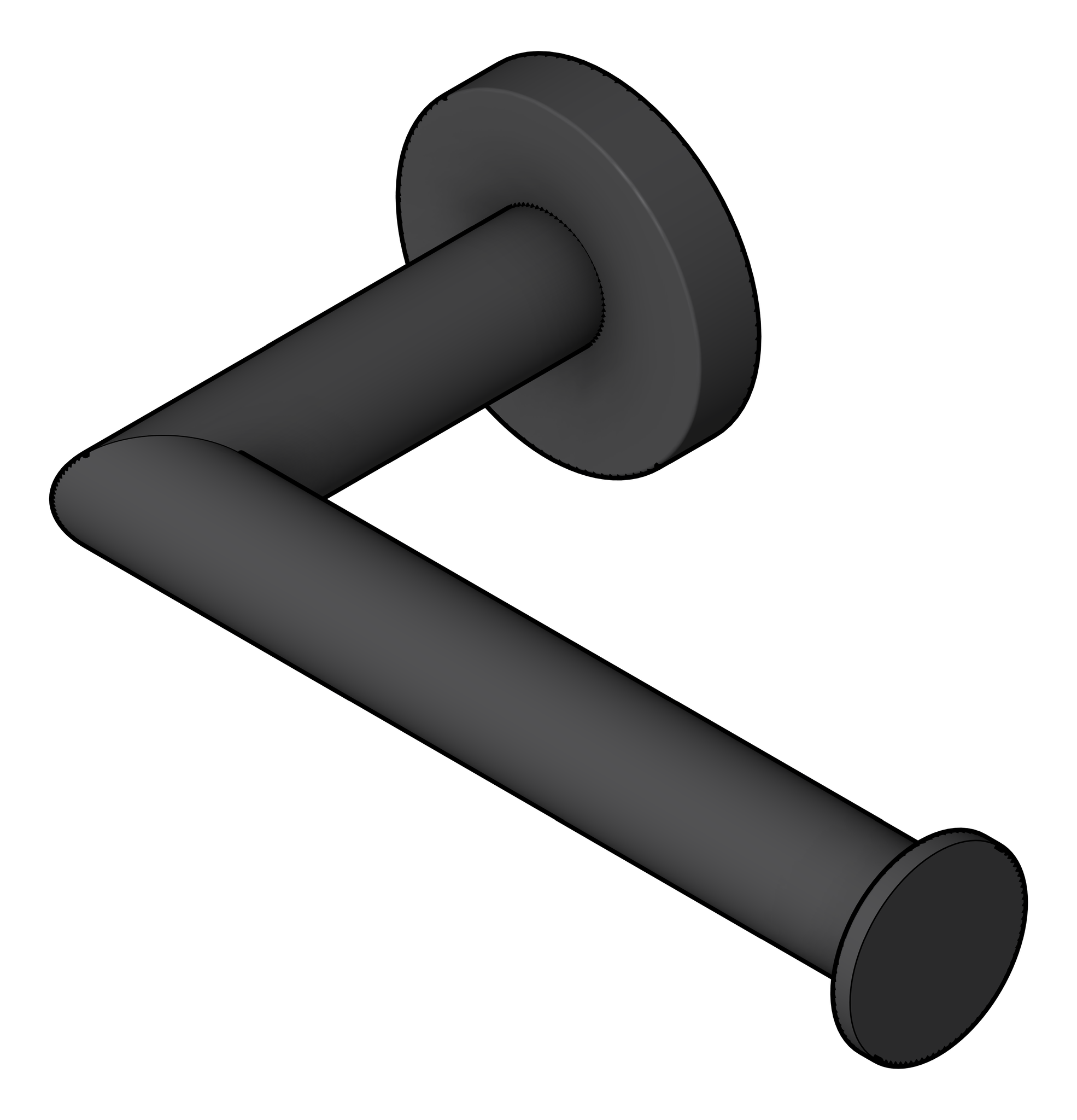 Navigate to ToiletRollHolder SurfaceMount Nero Dolce