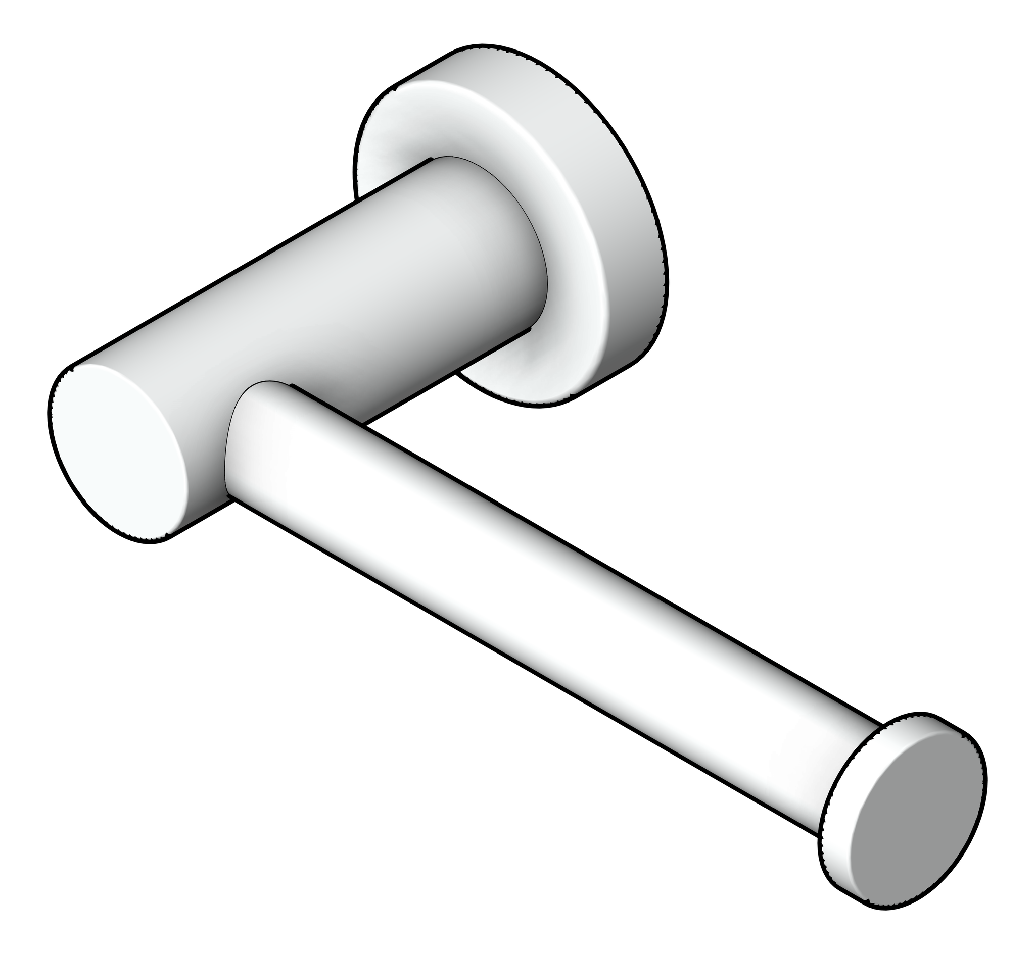 Navigate to ToiletRollHolder SurfaceMount Nero Mecca