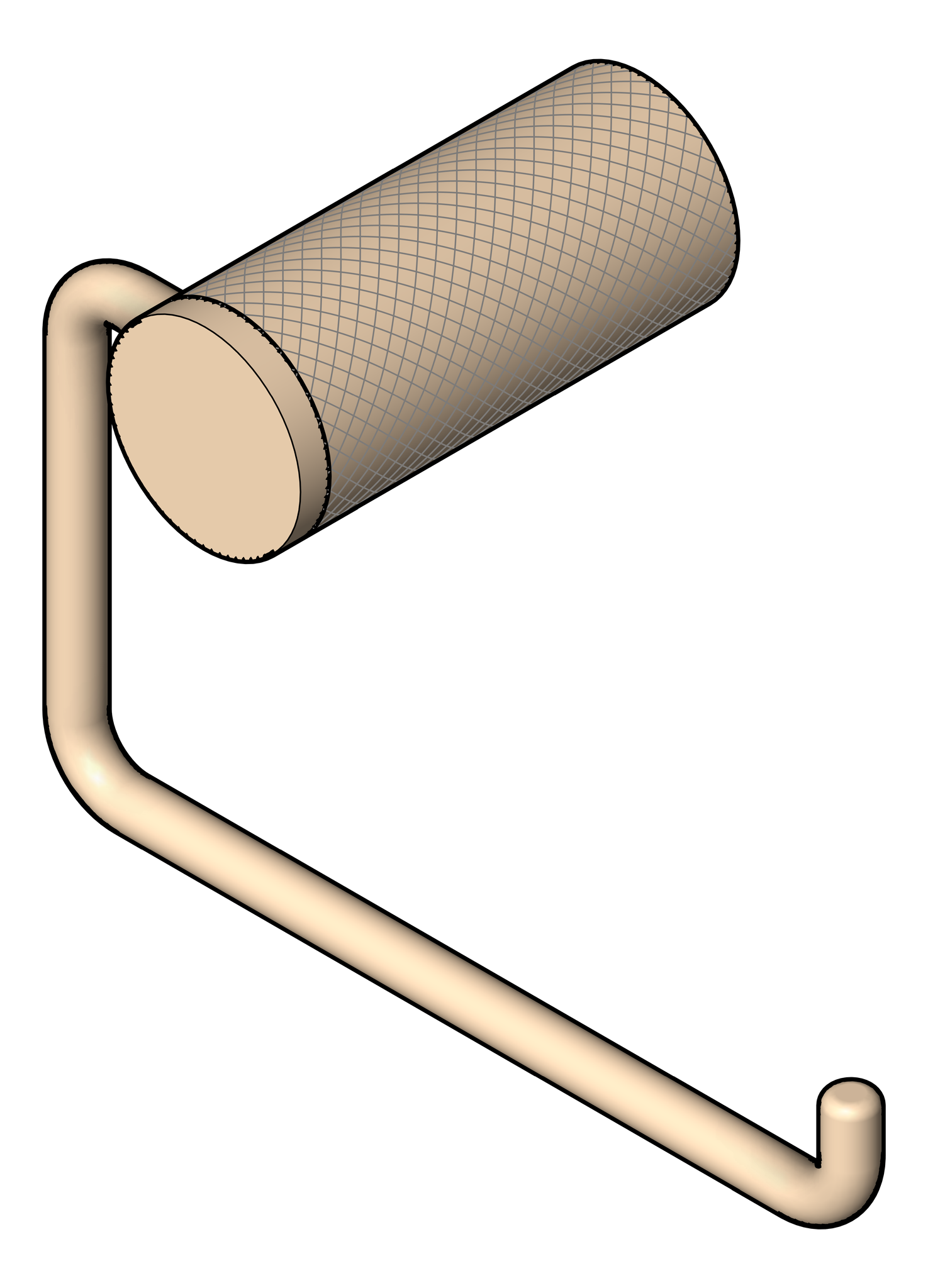 Navigate to ToiletRollHolder SurfaceMount Nero Opal