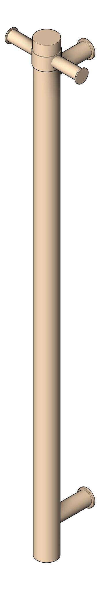 Navigate to TowelRail SurfaceMount Nero Mecca Vertical Heated