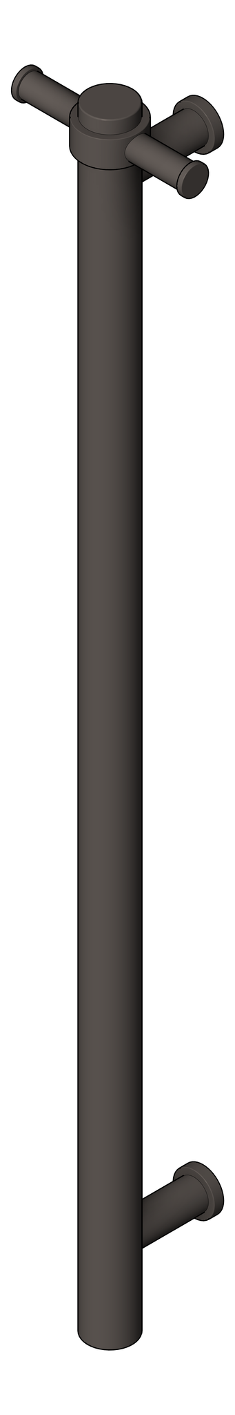 Image of TowelRail SurfaceMount Nero Vertical NonHeated