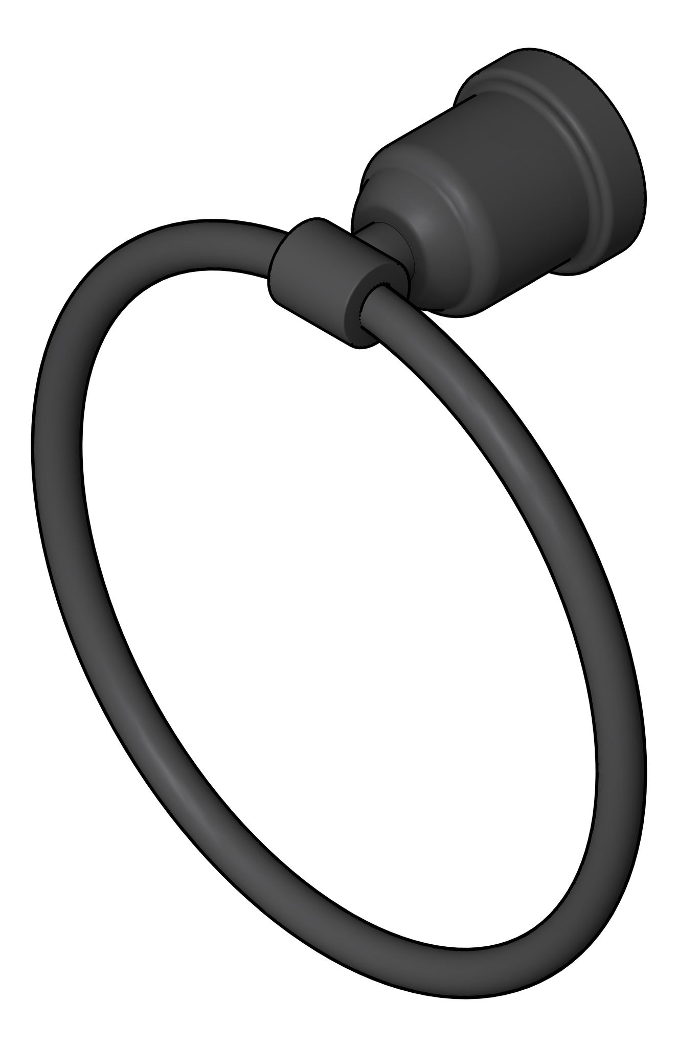 Navigate to TowelRing SurfaceMount Nero York