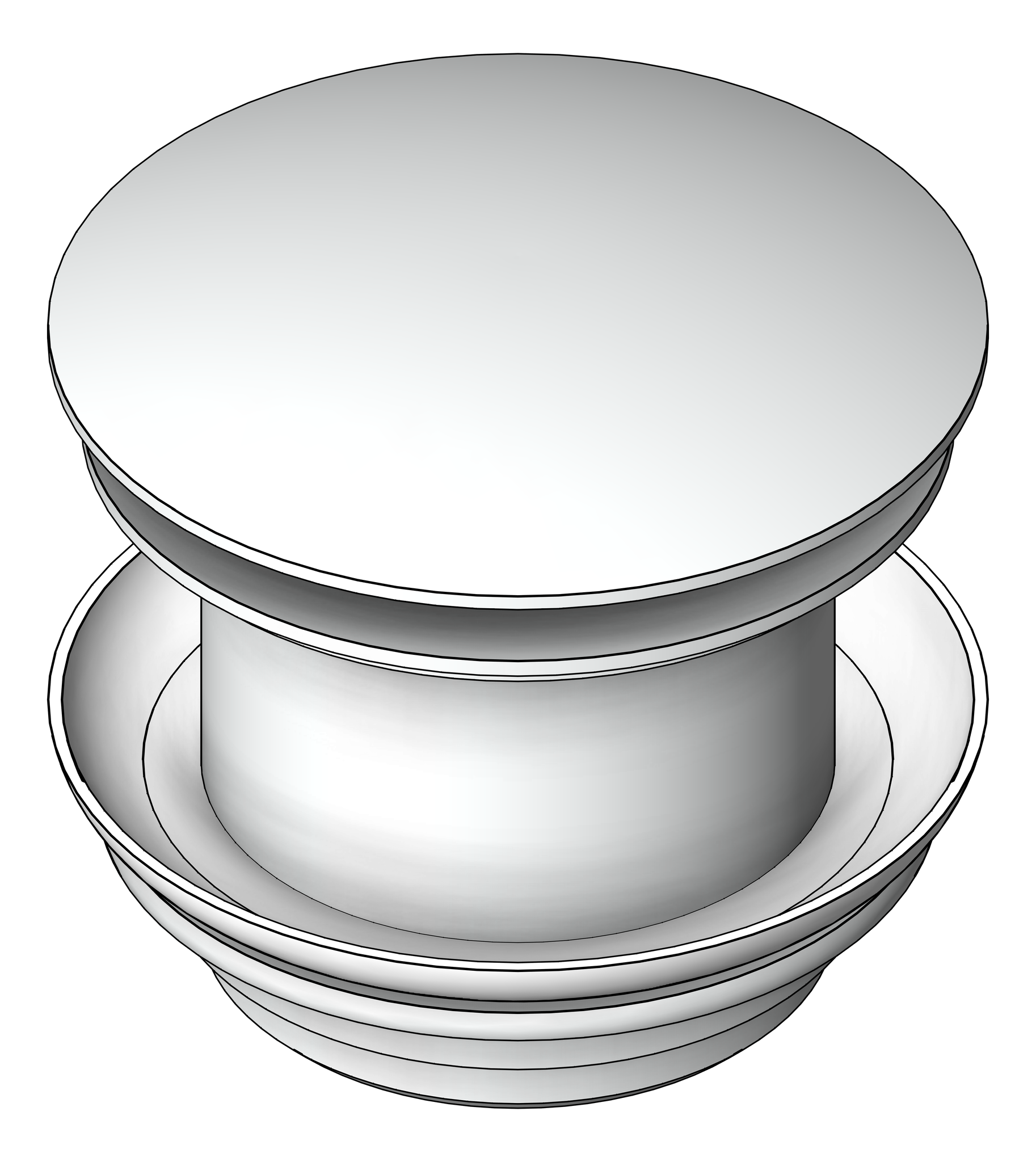 Navigate to Waste PopUp Nero Bath 40mm