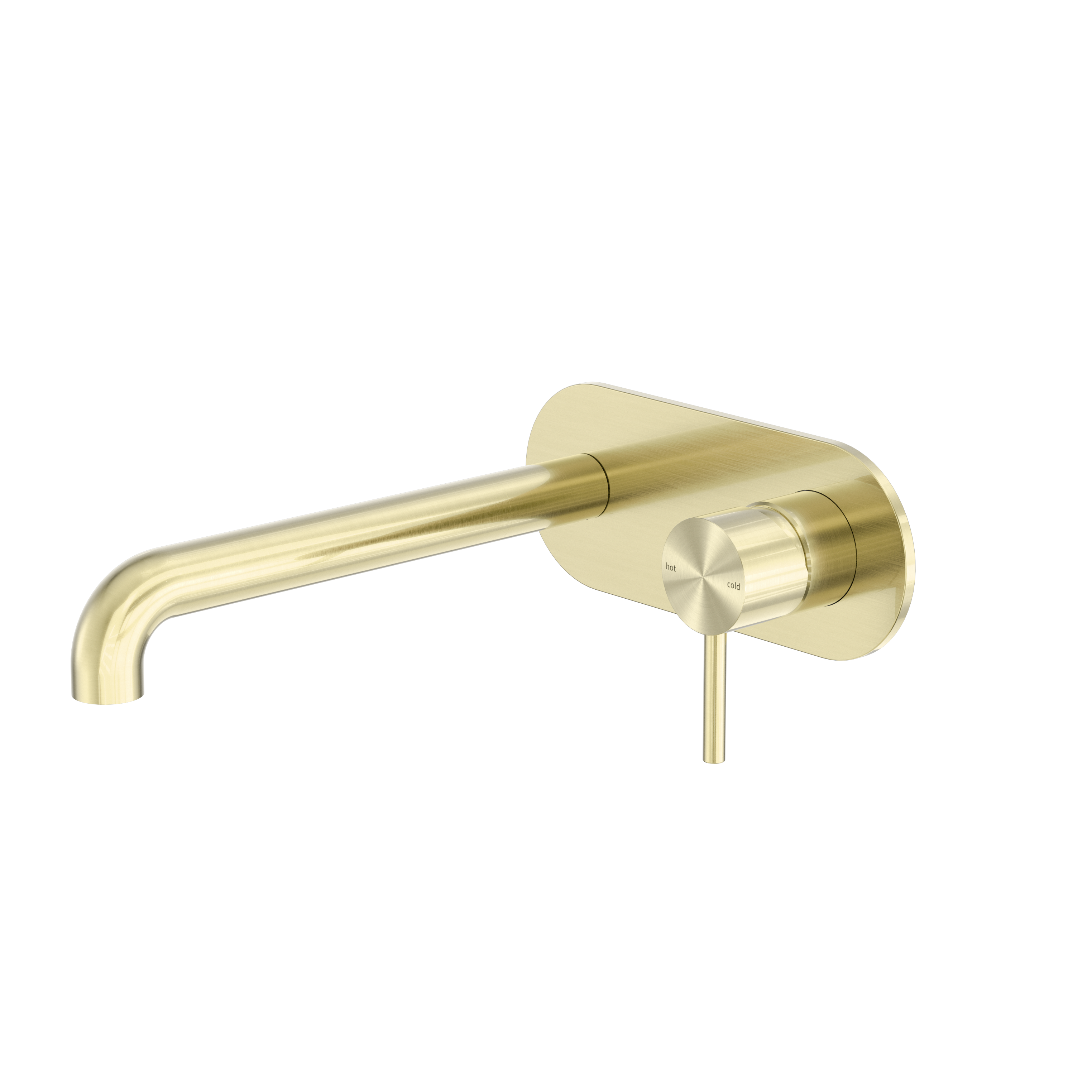 NR162210A230BG image 1 Image of MixerSet Wall Nero Zen Basin Bath BackPlate