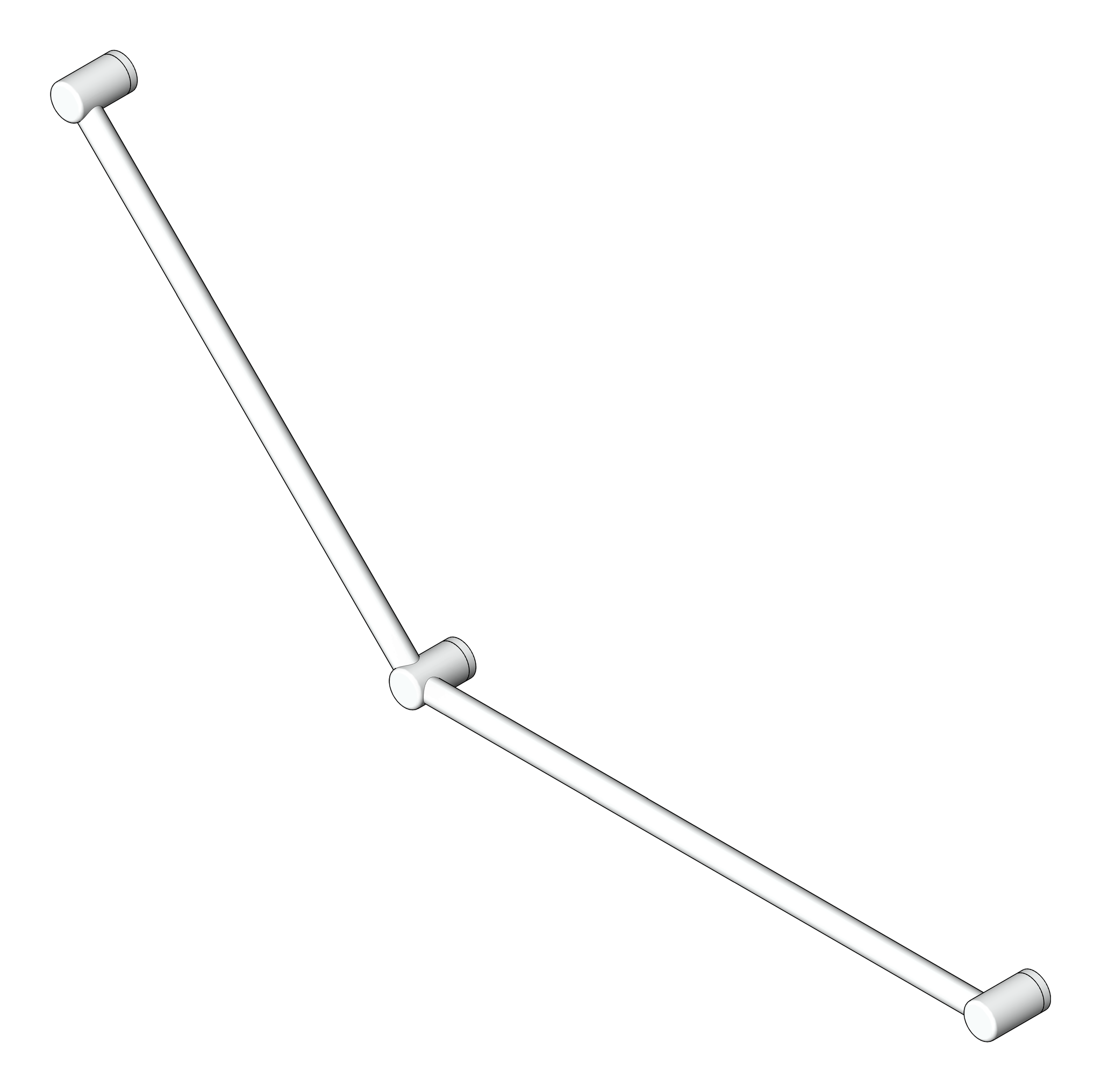 GrabRail 45Deg Nero MeccaCare DDA