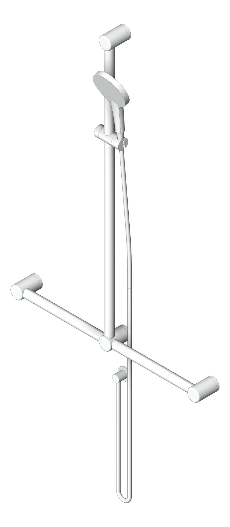 Navigate to Shower Rail Nero MeccaCare GrabRail Adjustable TBar
