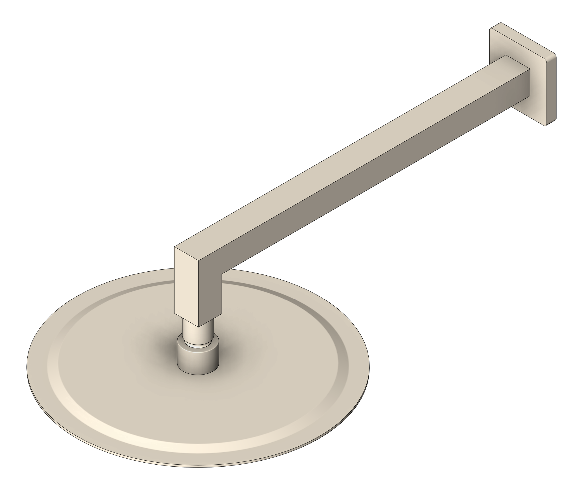 Navigate to Shower Rose Nero Round