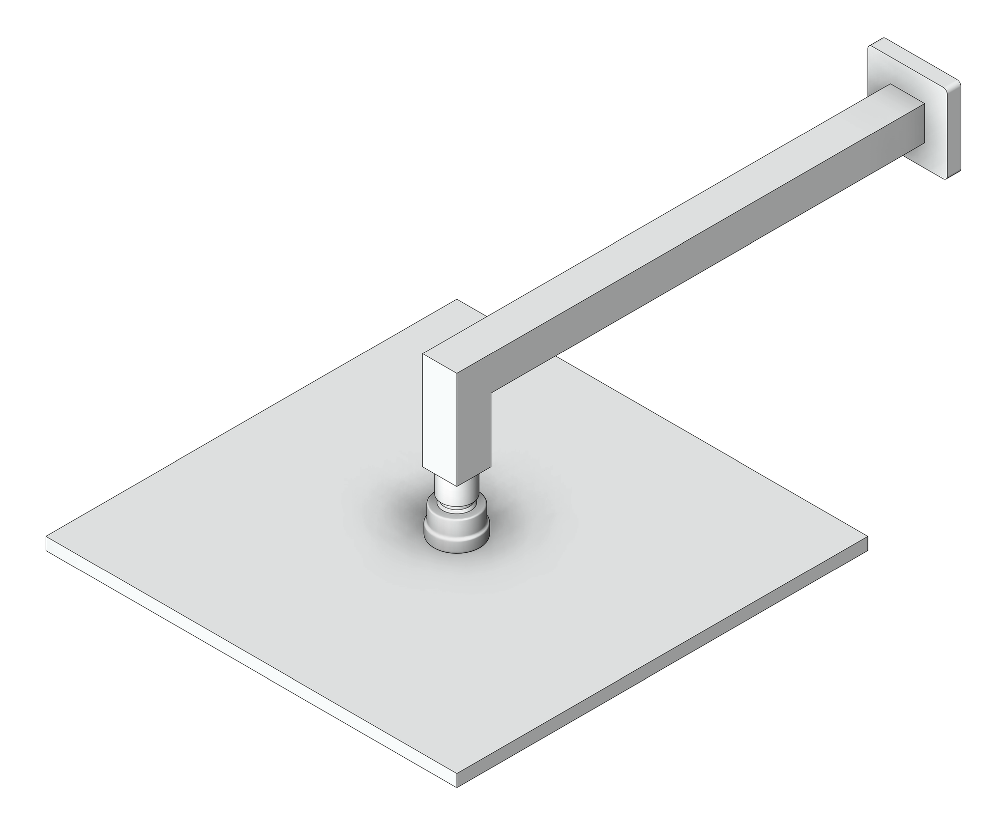 Navigate to Shower Rose Nero Square