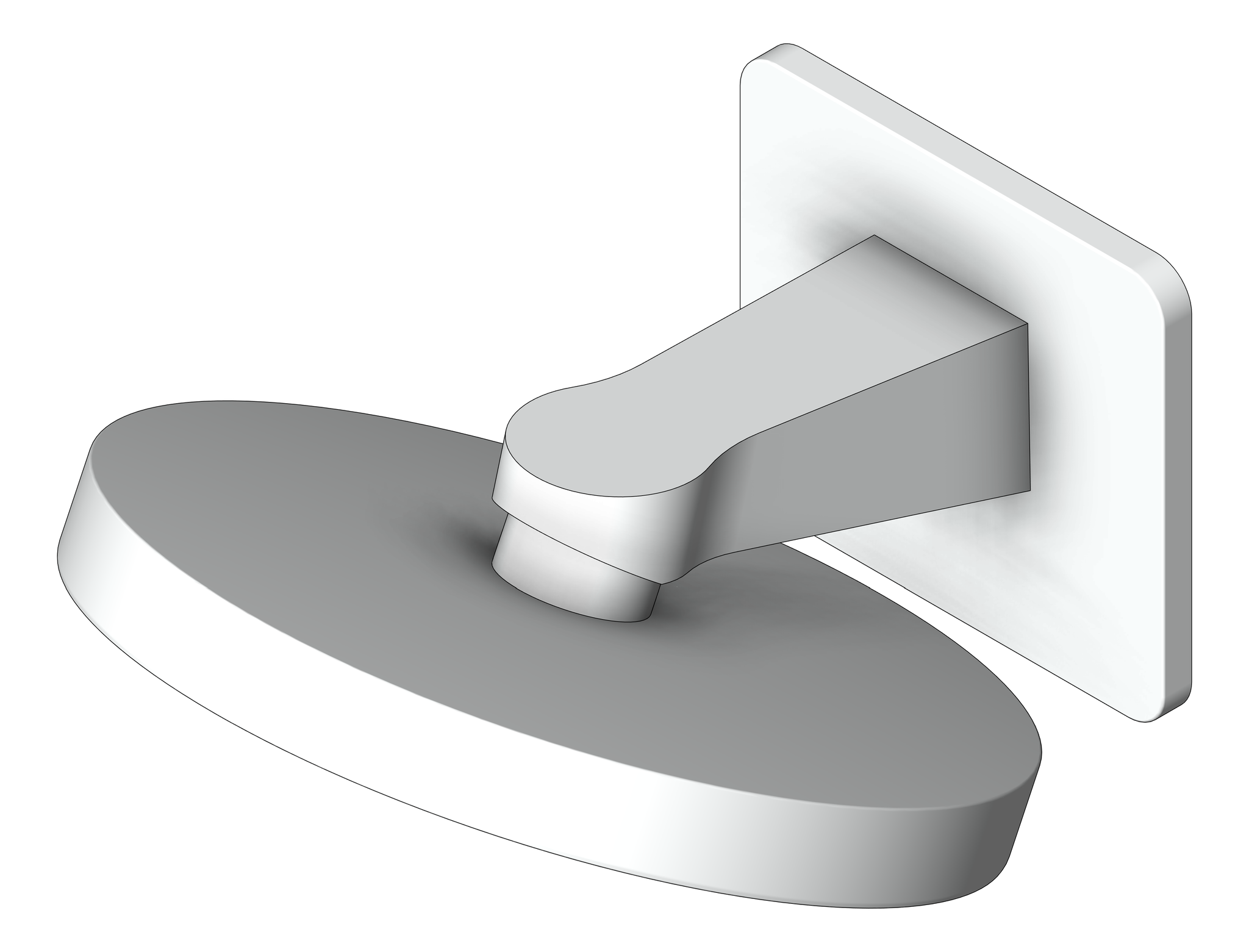 Shower Wall Nero Serenity Head