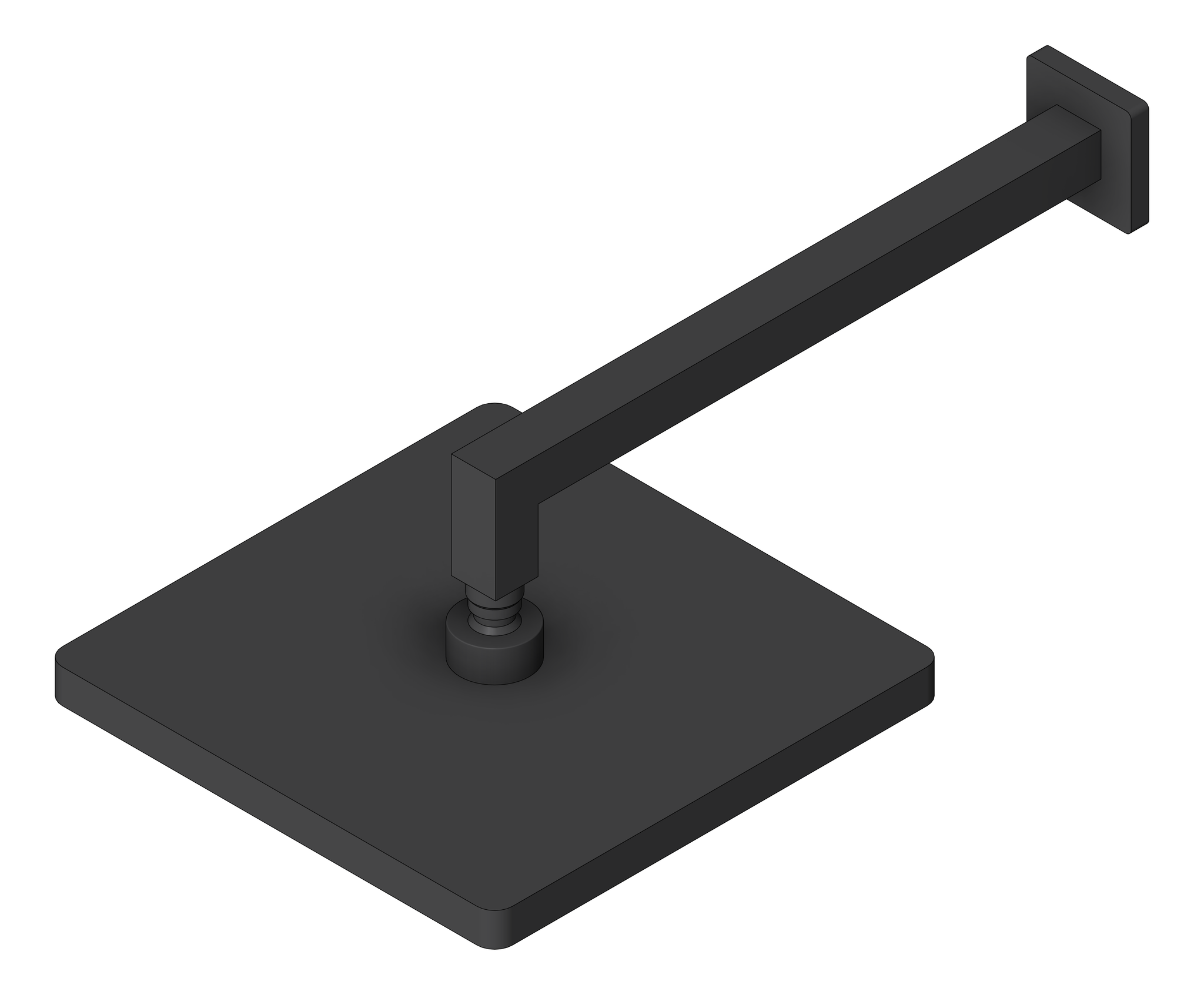 Navigate to Shower Wall Nero Square