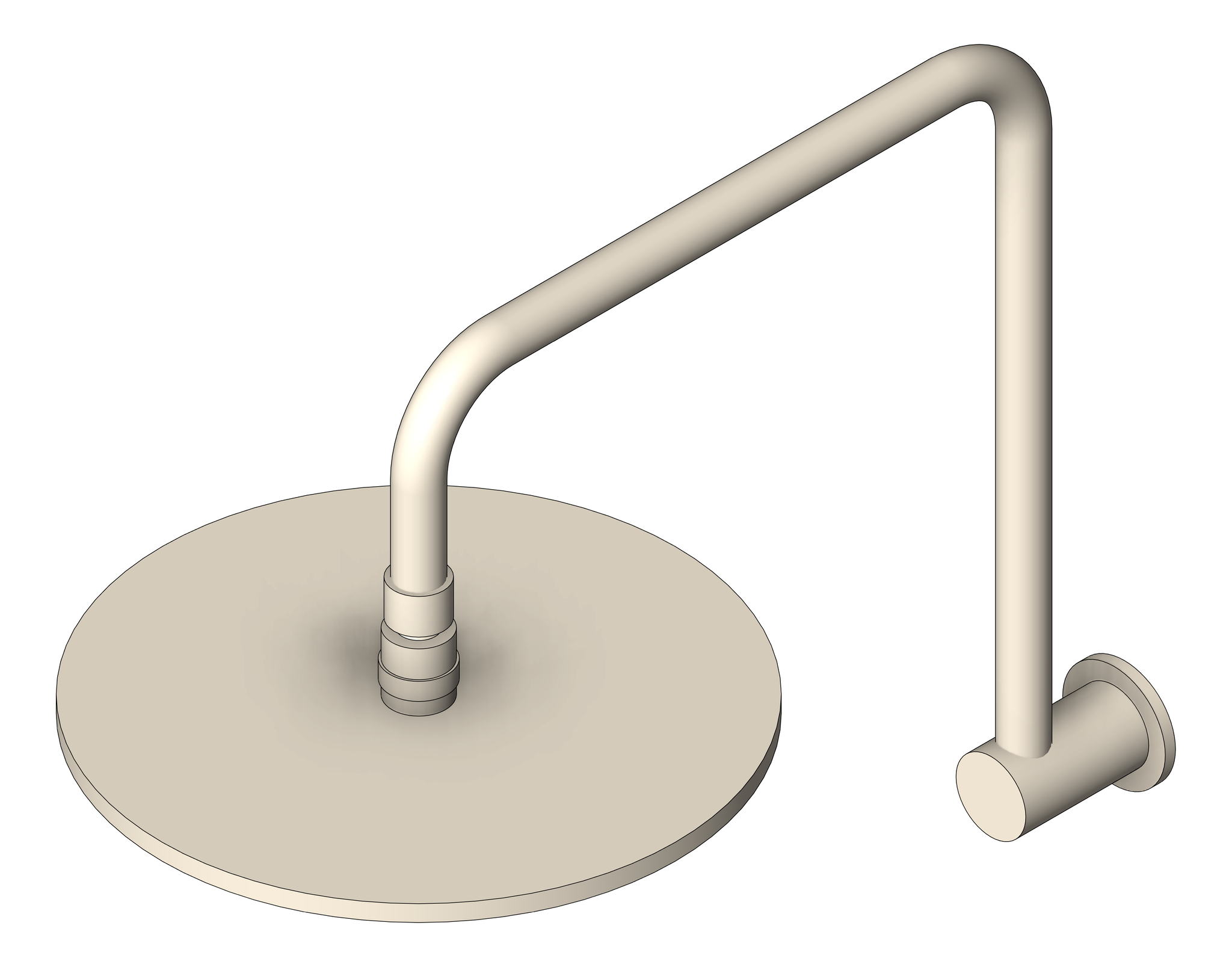 Navigate to Shower Wall Nero SwivelArm 250mmHead